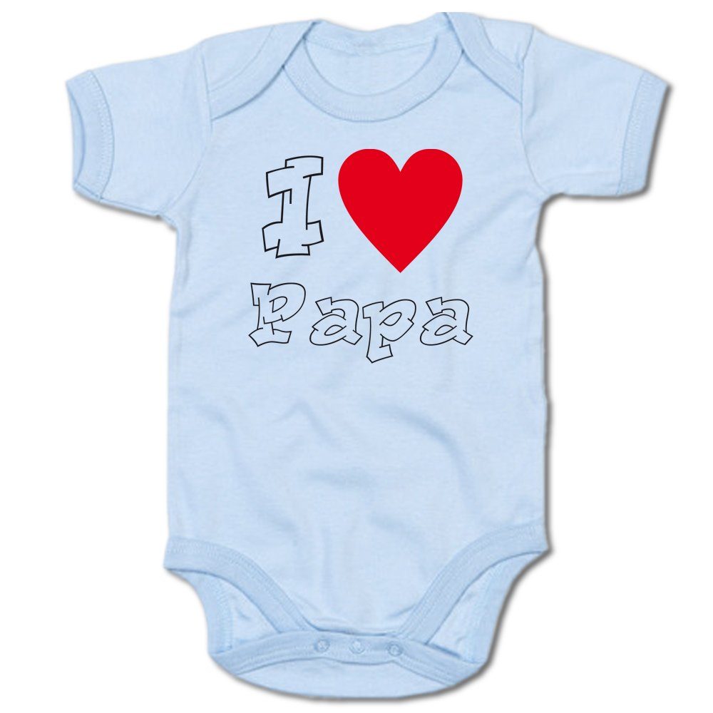 G-graphics Kurzarmbody I love Papa Baby Body mit Spruch / Motiv / Aufdruck • zum Vatertag