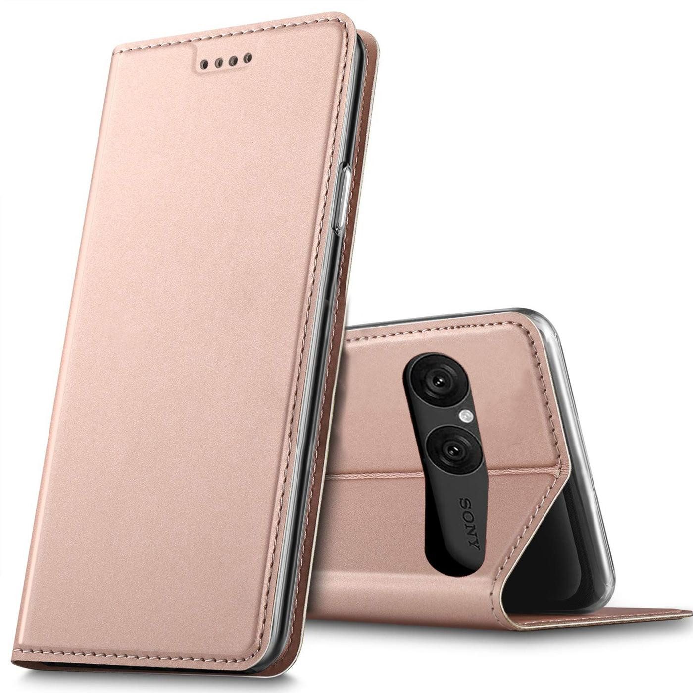 CoolGadget Handyhülle Magnet Case Handy Tasche für Sony Xperia 10 VII 6,1 Zoll, Hülle Klapphülle Slim Flip Cover für Xperia 10 VII 2025 Schutzhülle