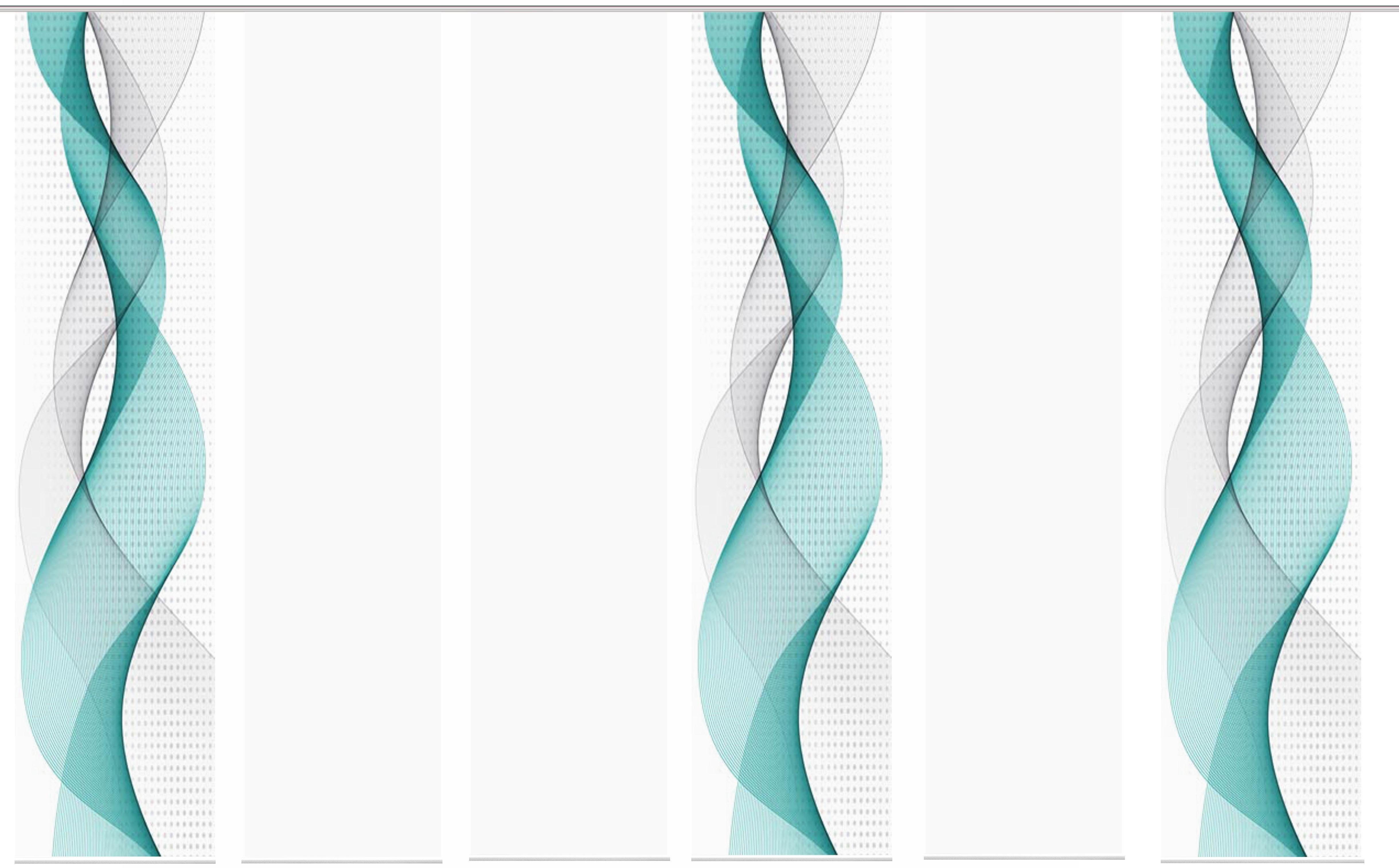 Paneelwagen WOHNIDEEN, HOME St), 245x60 SET, (6 Schiebegardine türkis halbtransparent, Microfaser, HxB: OPALIA 6ER