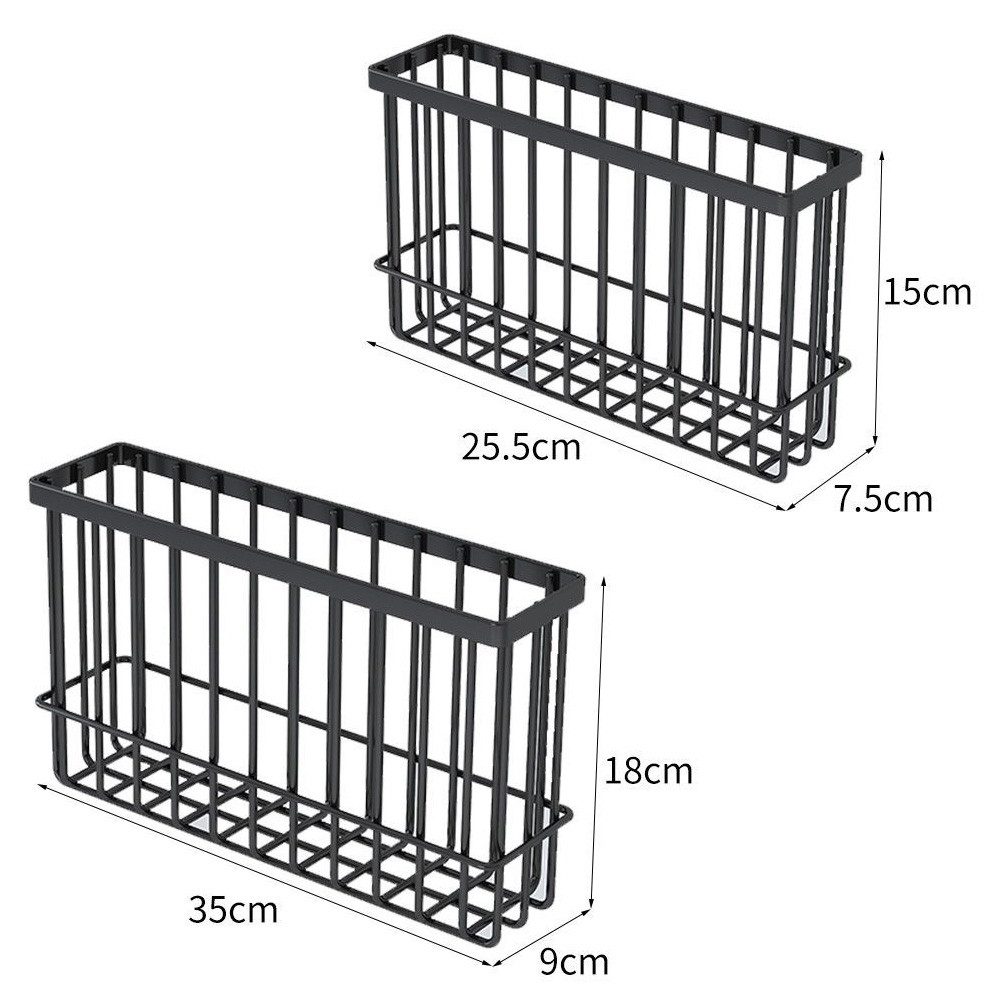 TUWENA Küchenorganizer-Set 2 Stk Küchenschranktür-Aufbewahrungsbox,Wandmontierte Aufbewahrungsbox