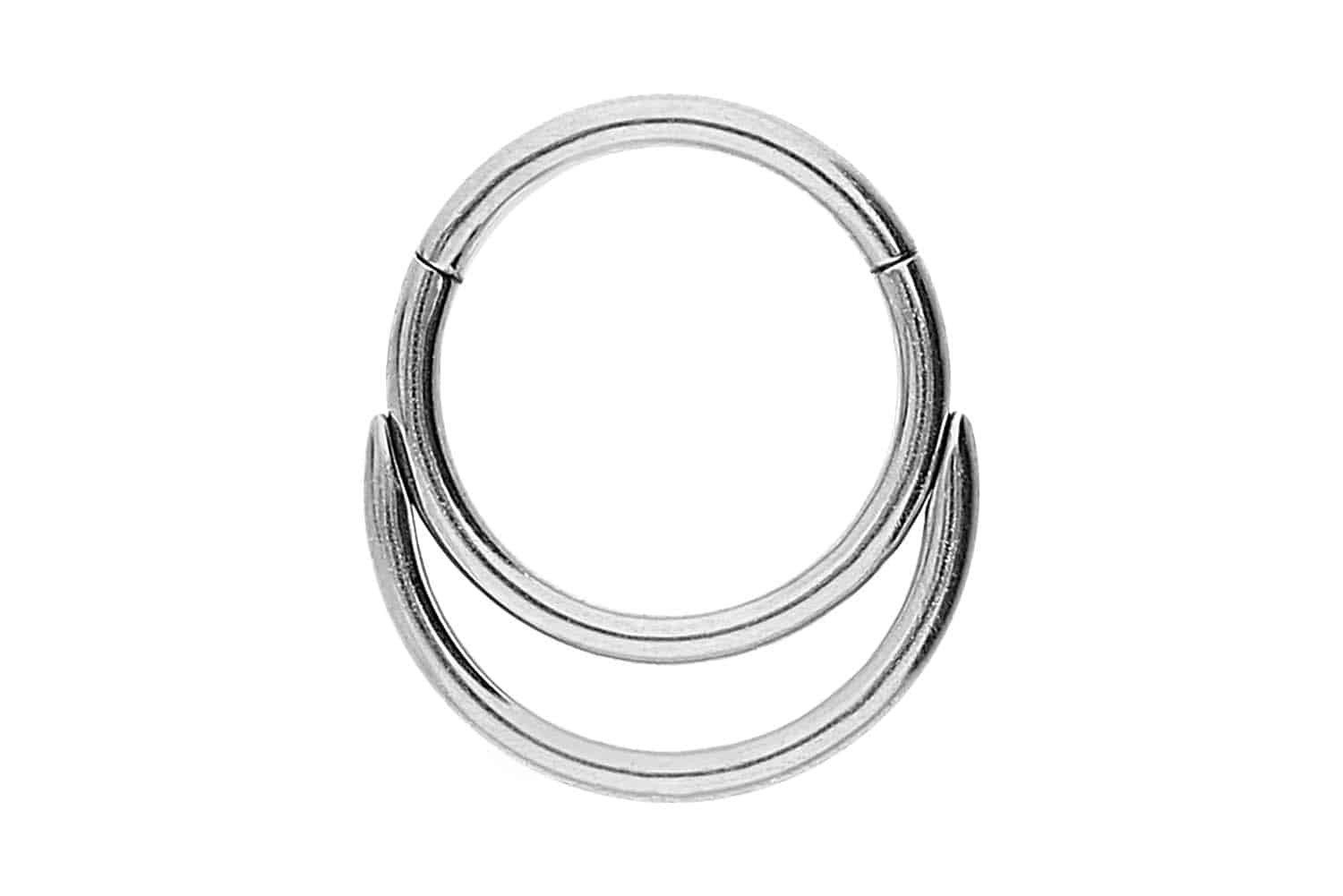 Nasenpiercing Chirurgenstahl Segmentring Clicker DOPPELRING Ohrpiercing Septum Nase