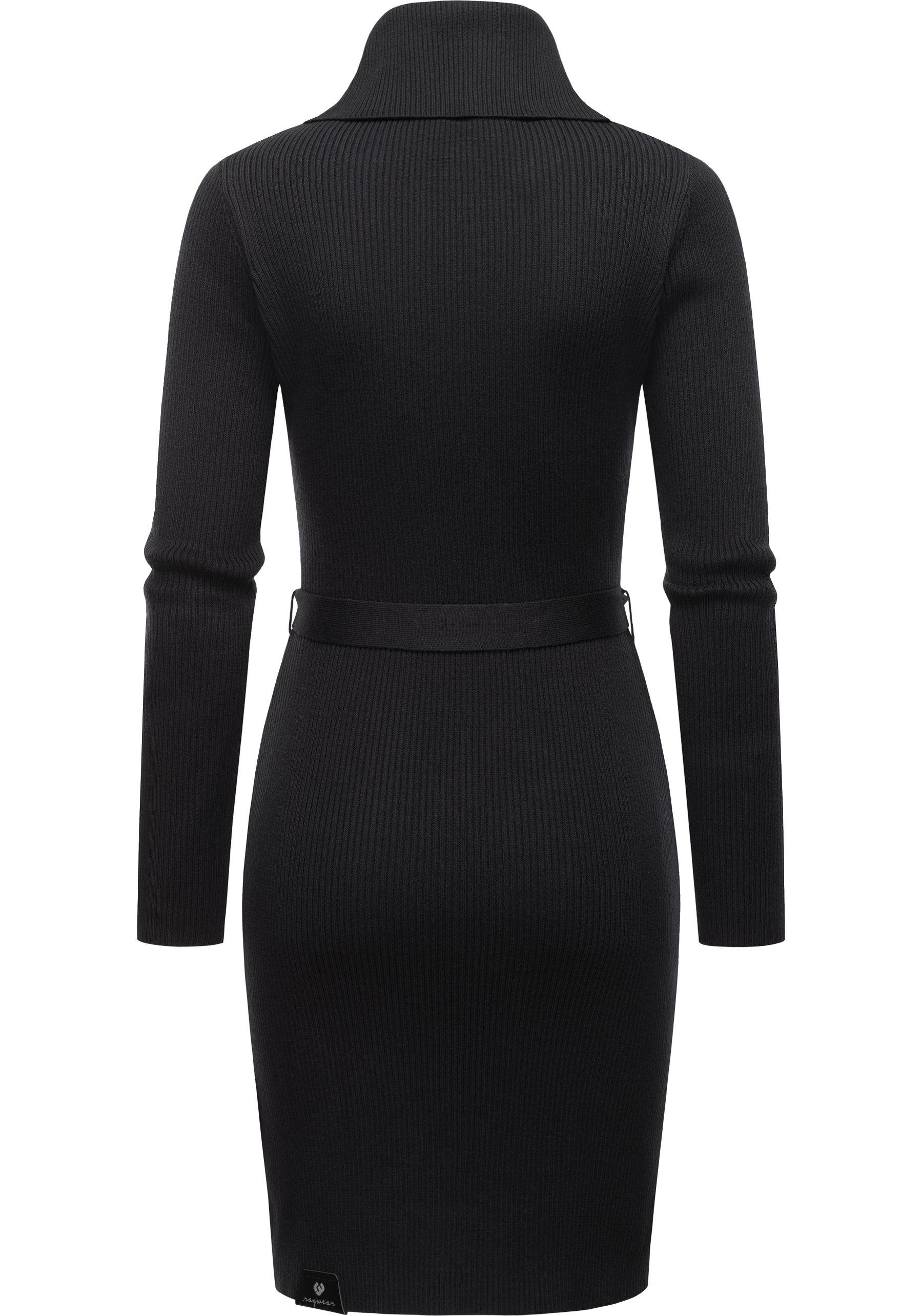 Ragwear Sweatkleid Miyya warmes Winterkleid mit breitem Rollkragen