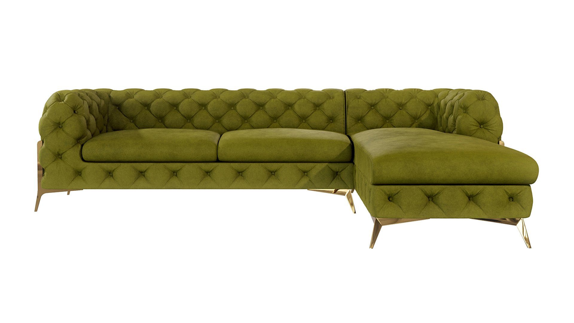 S-Style Möbel Ecksofa Ashley mit Ottomane, günstig online kaufen