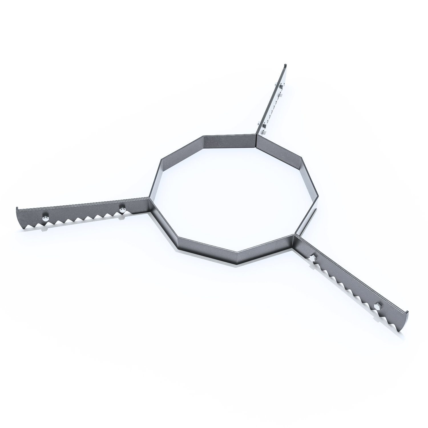 teileplus24 Grillplatte AH-01 Abstandshalter Auflageleiste für 47er & 50er Kugelgrill