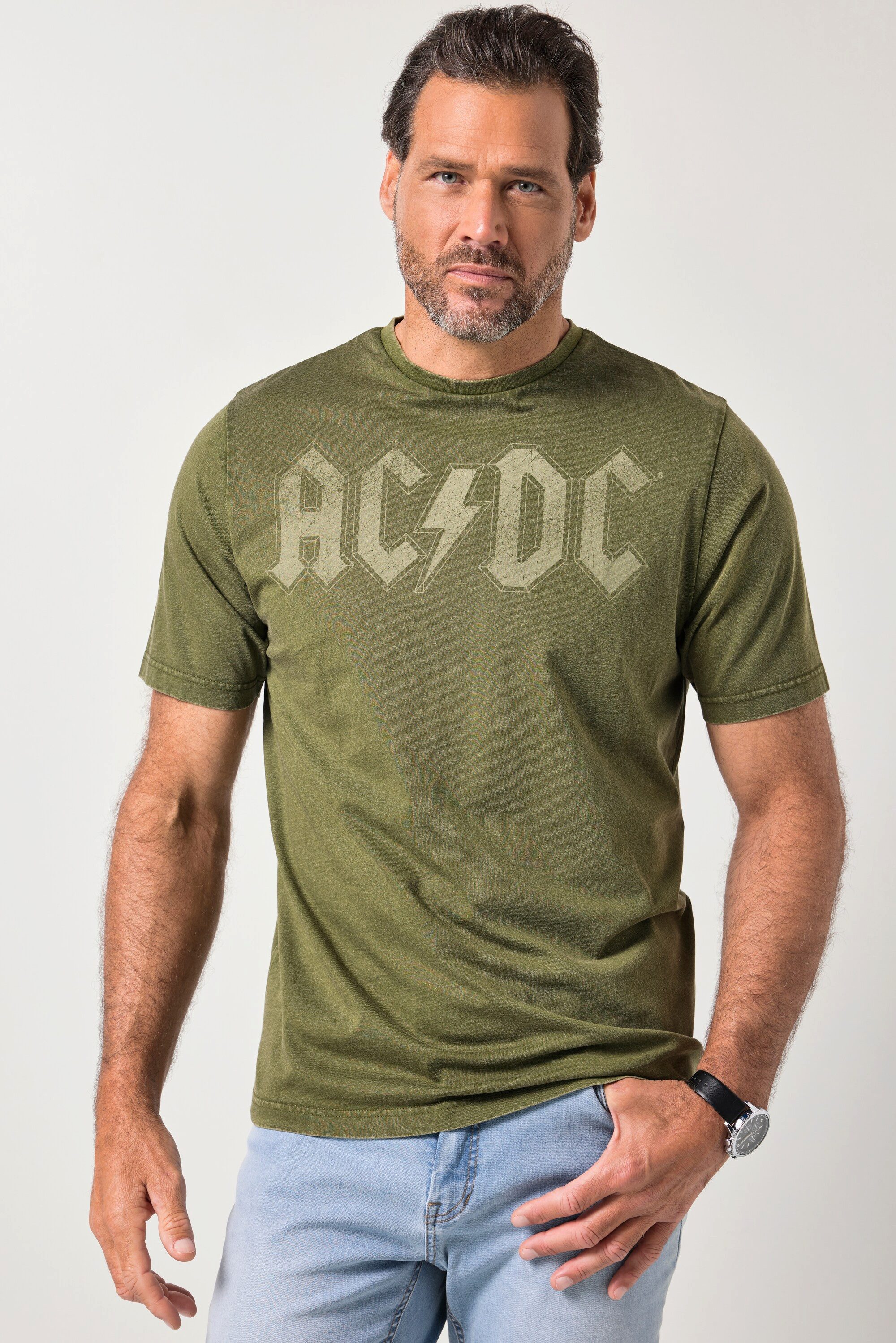 JP1880 T-Shirt JP1880 T-Shirt Bandshirt AC/DC Halbarm bis 8 XL günstig online kaufen