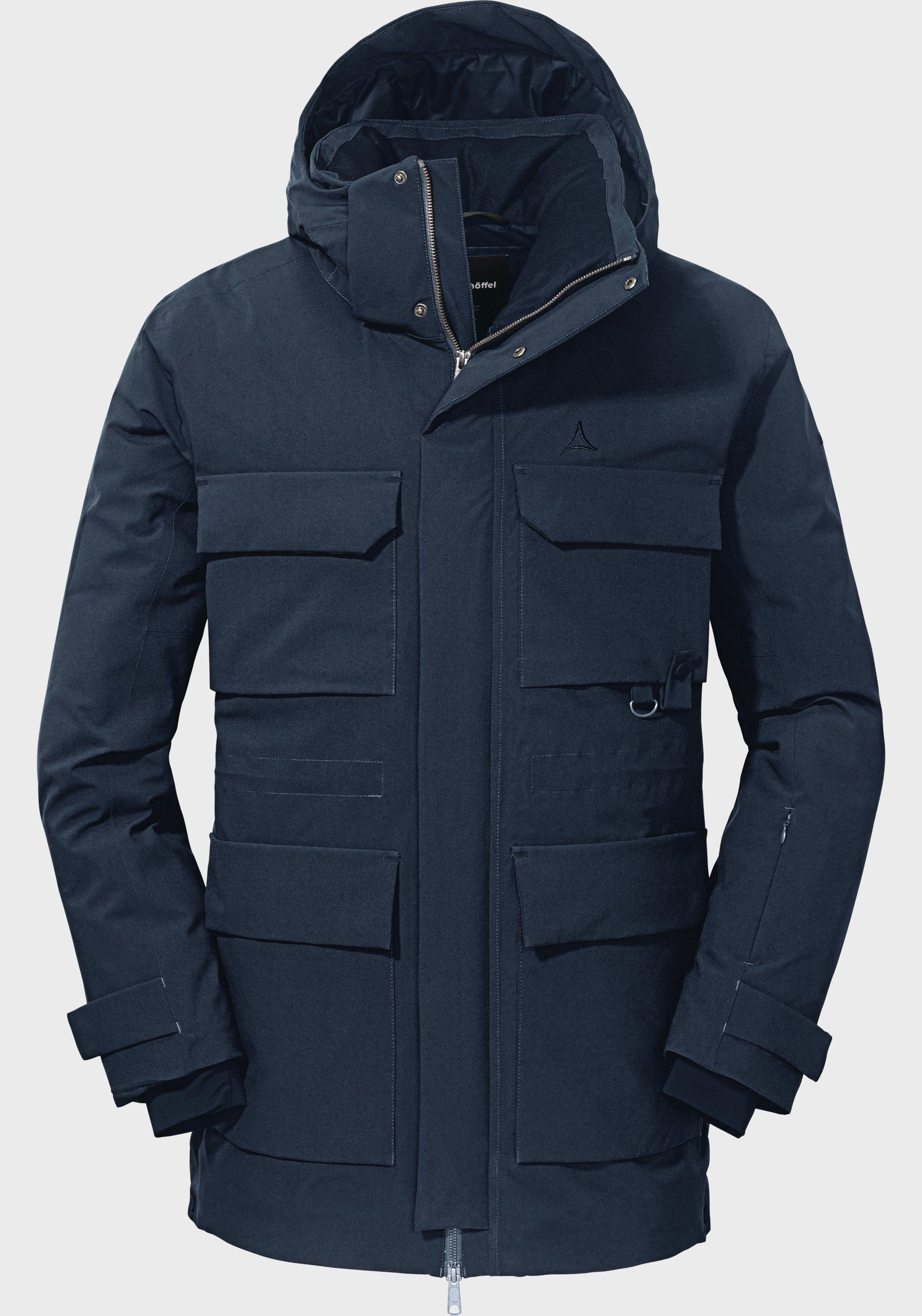 Schöffel Langjacke "Down Parka Ridgeland M" mit Kapuze günstig online kaufen