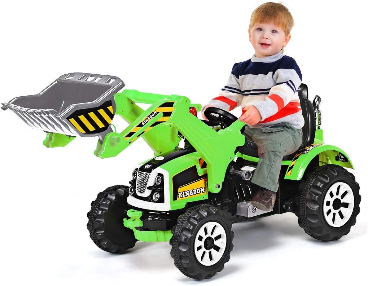 KOMFOTTEU Spielzeug-Bagger Elektrobagger, mit Pedal, 149x62x74cm günstig online kaufen
