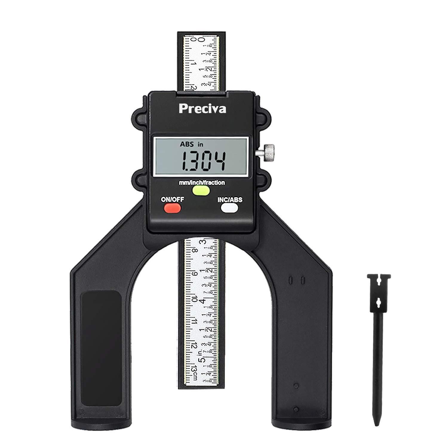 Multitool Profiltiefenmesser Digital 0-80mm für Holzbearbeitung Magnetfüßen