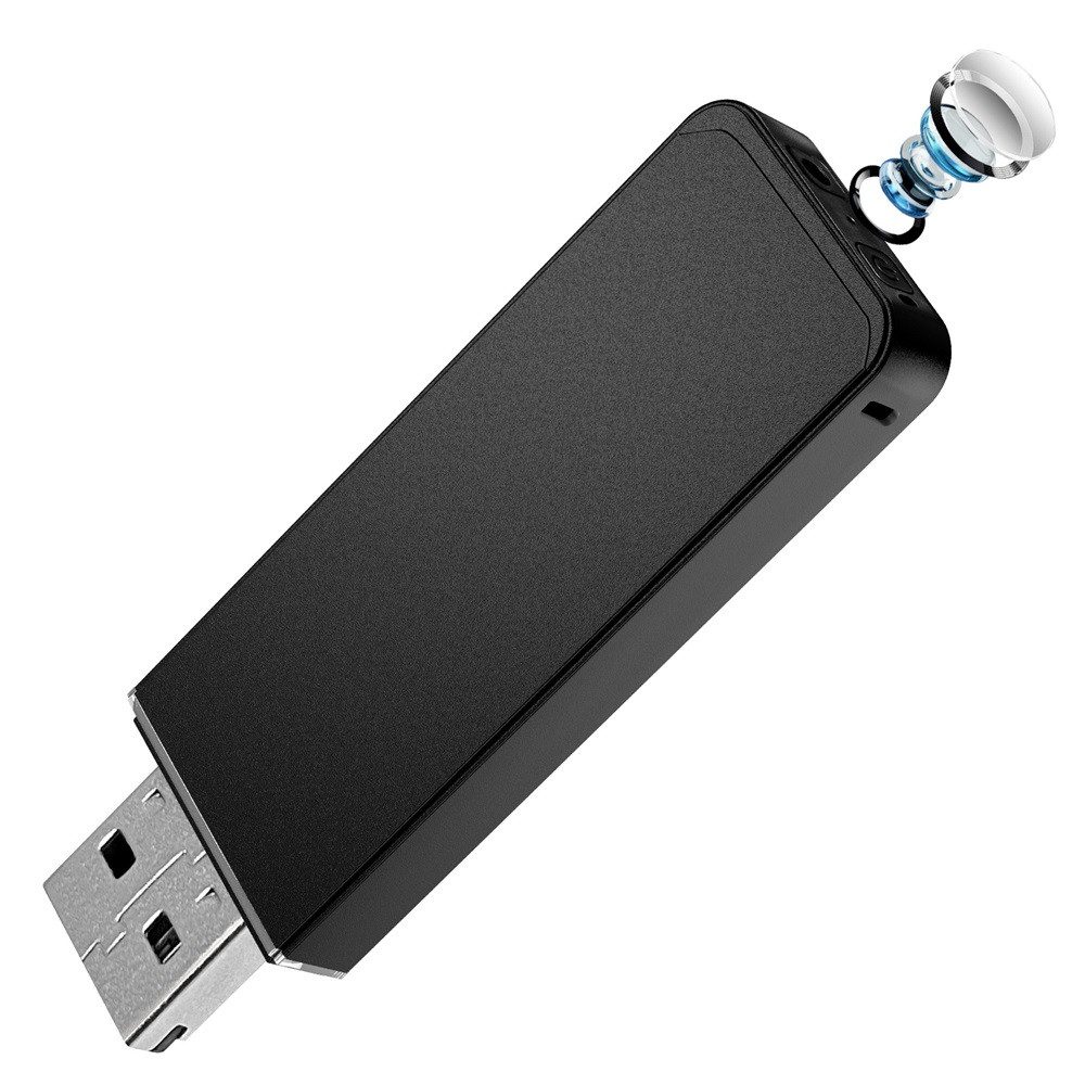 SpionProfi Überwachungskamera 64GB Usb Stick Mini Kamera Full HD Video Ton Aufnahme Bewegungsmelder (Innenbereich, Außenbereich, 1-tlg., Usb Stick mit versteckte Full HD Kamera Spycam mit Bewegungserkennung)