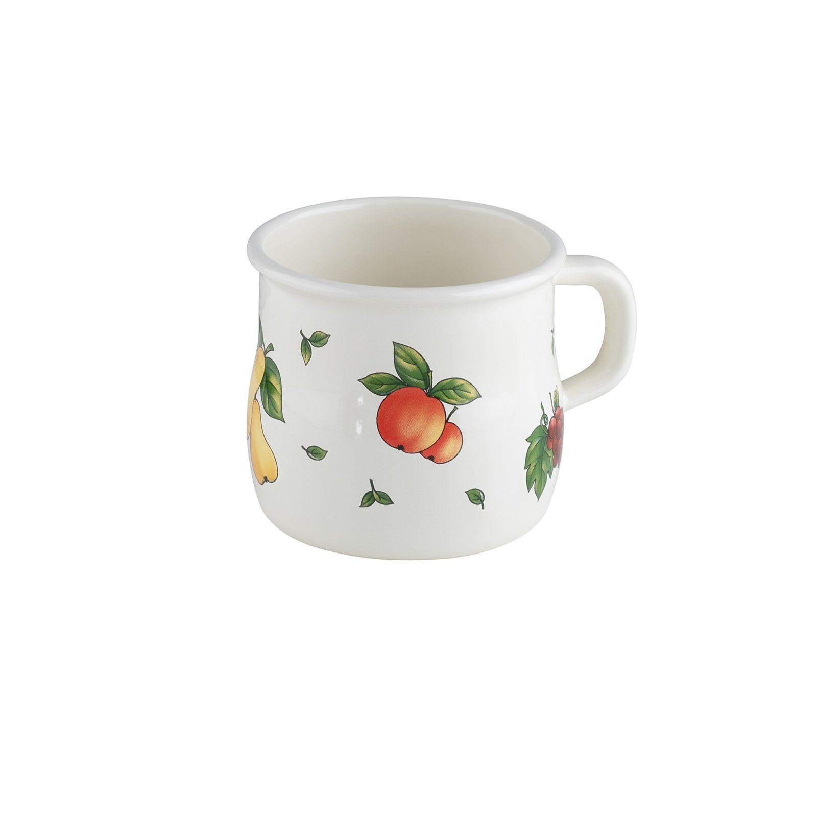 mit Emaille Riess Bördel, Fruit bauchig Garden, Topf Tasse