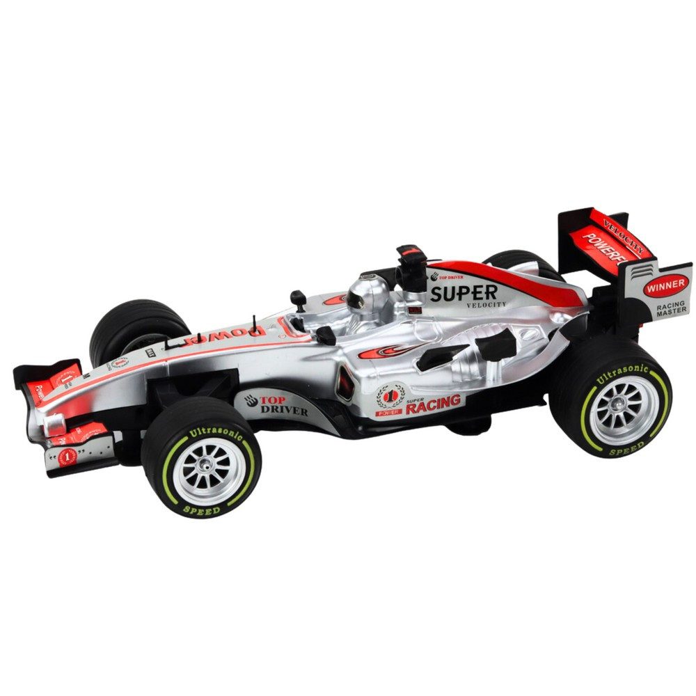 LEAN TOYS Spielzeug-Rennwagen Formelrennwagen Rennbolide Spielzeugauto, (Spar-Set, 1-tlg., 46 x 19 x 13 cm dynamisch), Licht- & Soundeffekte, Rückzugmotor, Maßstab 1:9