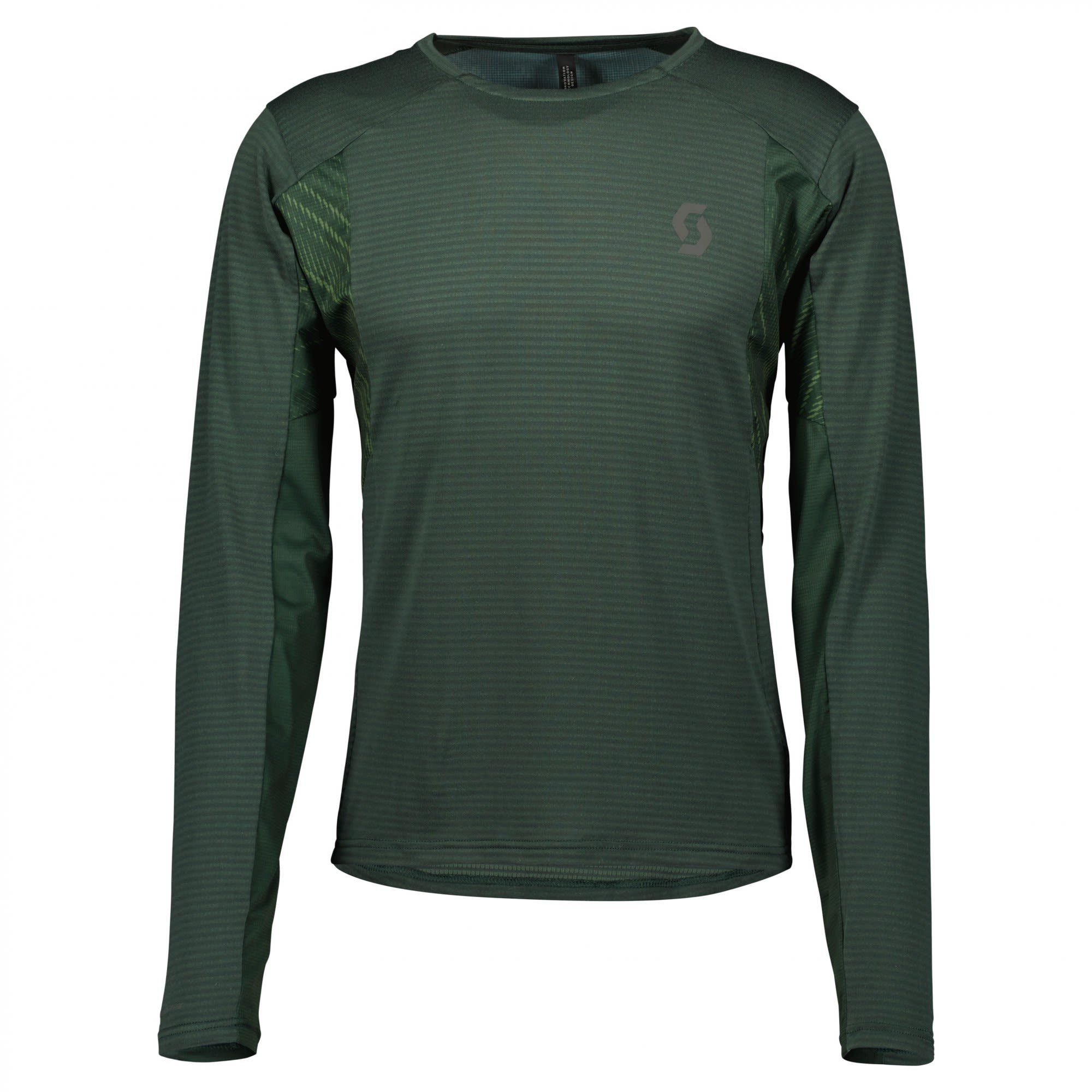 Scott Langarmshirt Scott M Trail Run L/sl Shirt Herren Langarm-Shirt Smoked Green - Frost Green