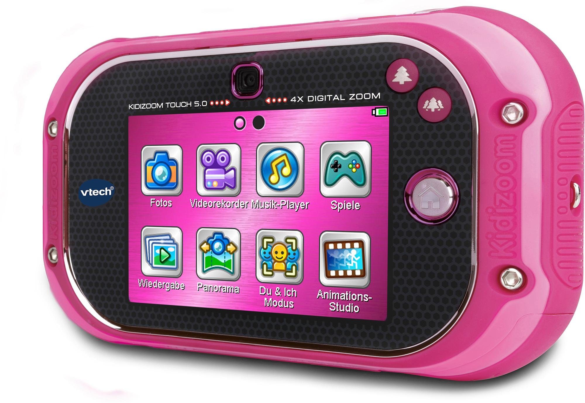 Vtech® Kidizoom Touch 5.0, pink Kinderkamera (5 MP, mit Musik)