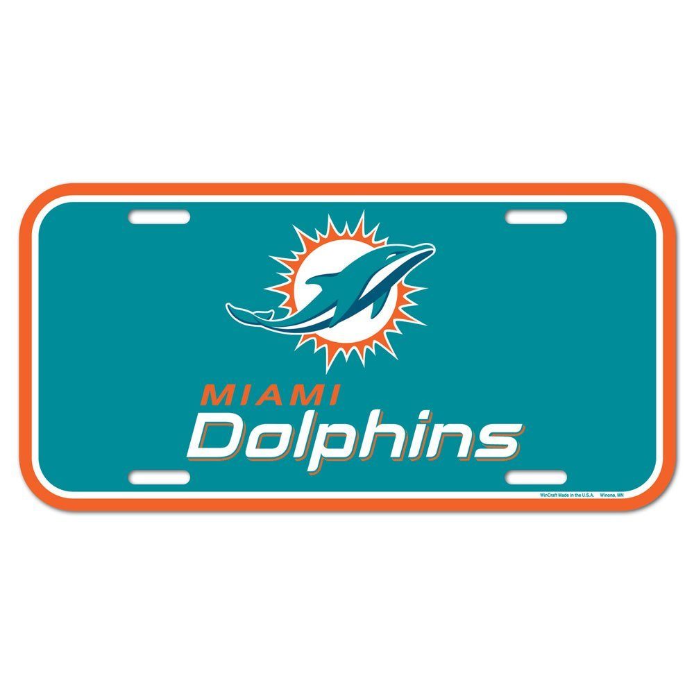 WinCraft Schmuckset NFL Kennzeichenschild Miami Dolphins