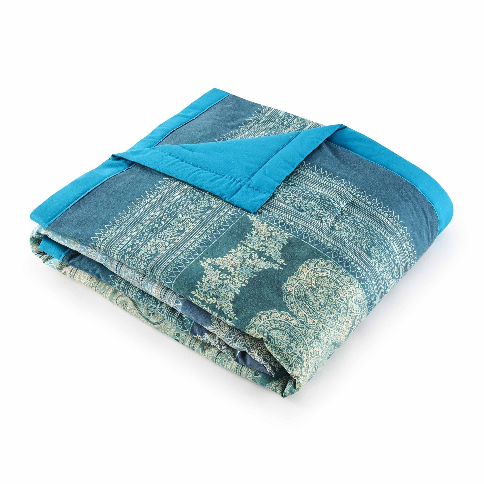 Plaid BRUNELLESCHI, Bassetti, aus Baumwolle mit Paisleymuster