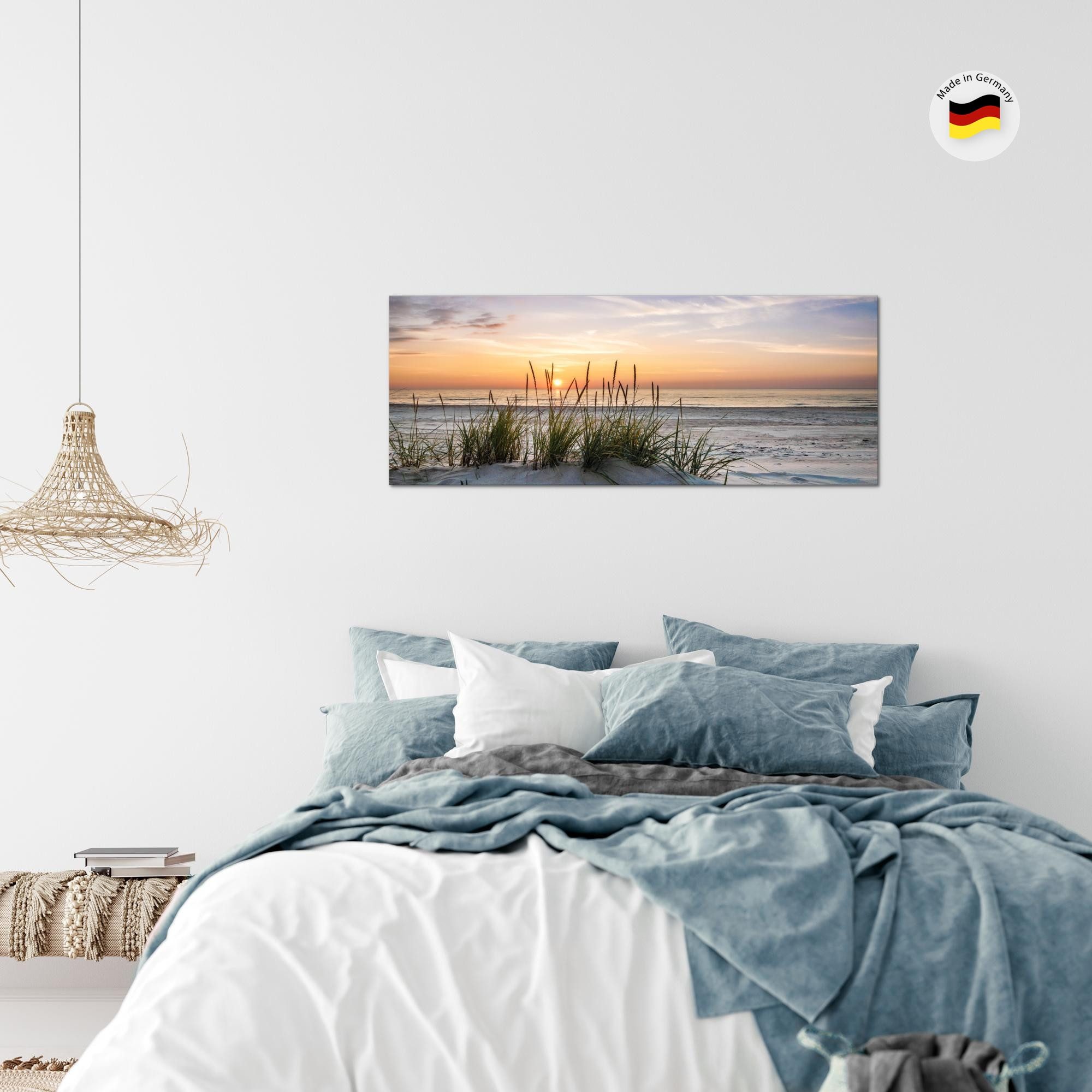 Runa Art Wandbild Natur Landschaft Bild Wohnzimmer Schlafzimmer Deko, Sonnenuntergang