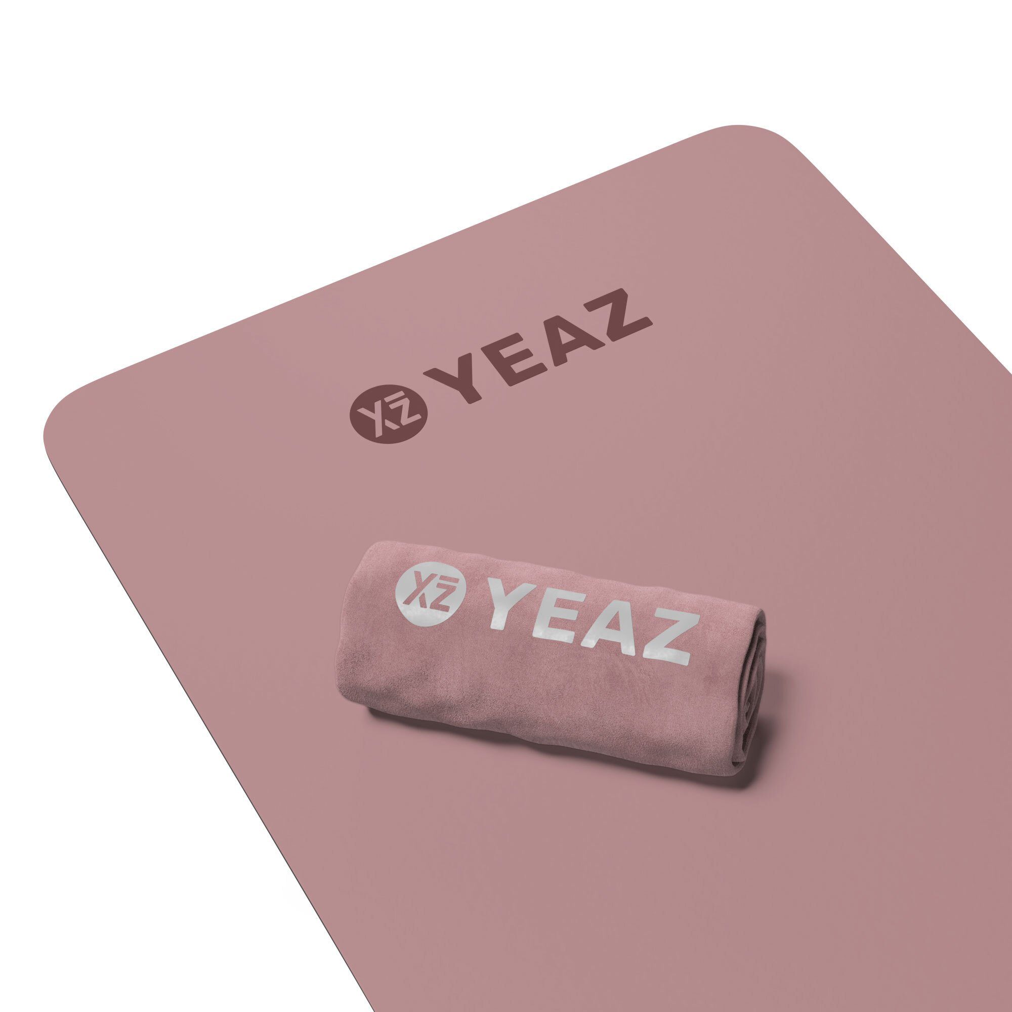 & Yogamatte - CARESS matte pink set handtuch YEAZ