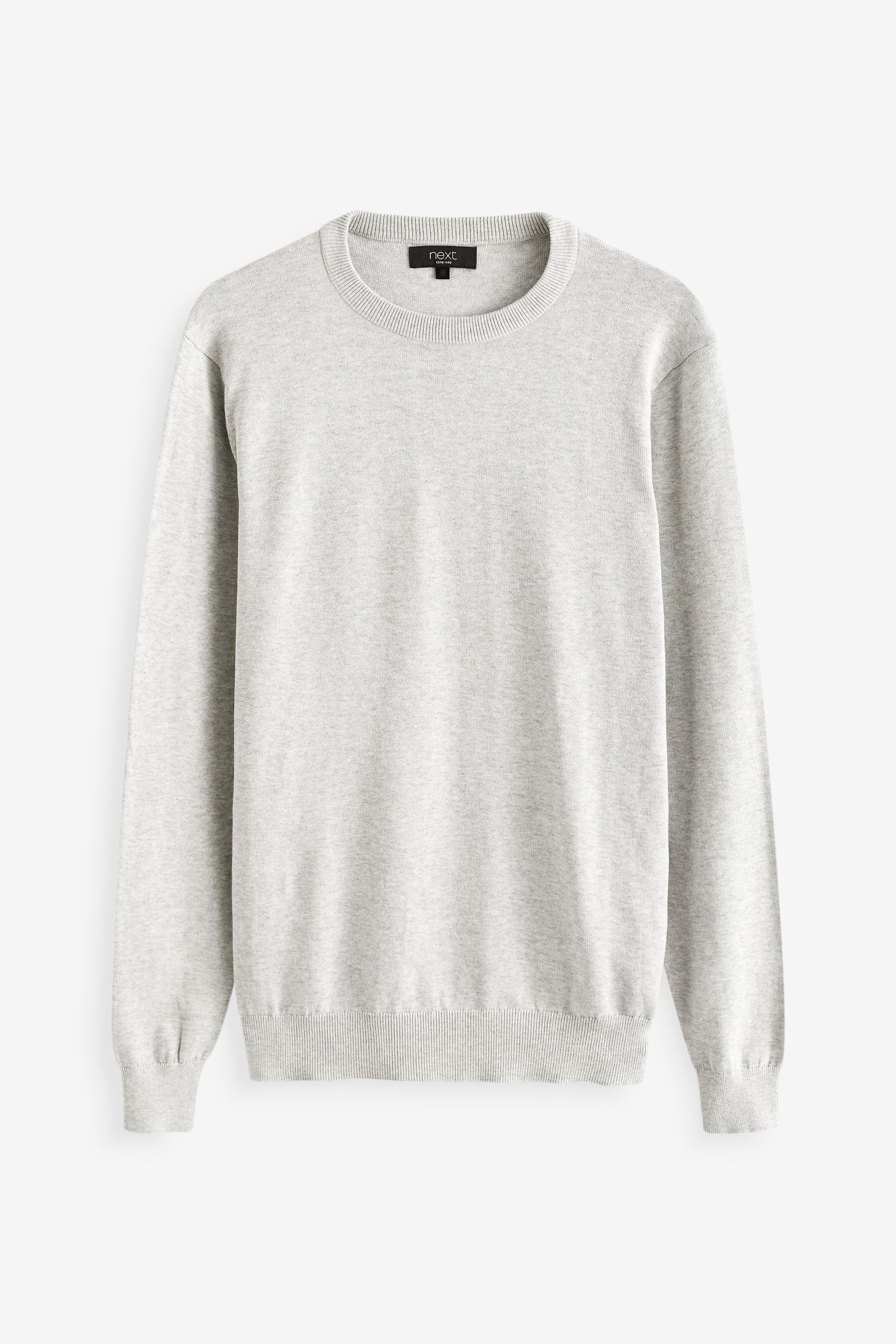 Next Rundhalspullover Pullover aus reiner Baumwolle (1-tlg) günstig online kaufen