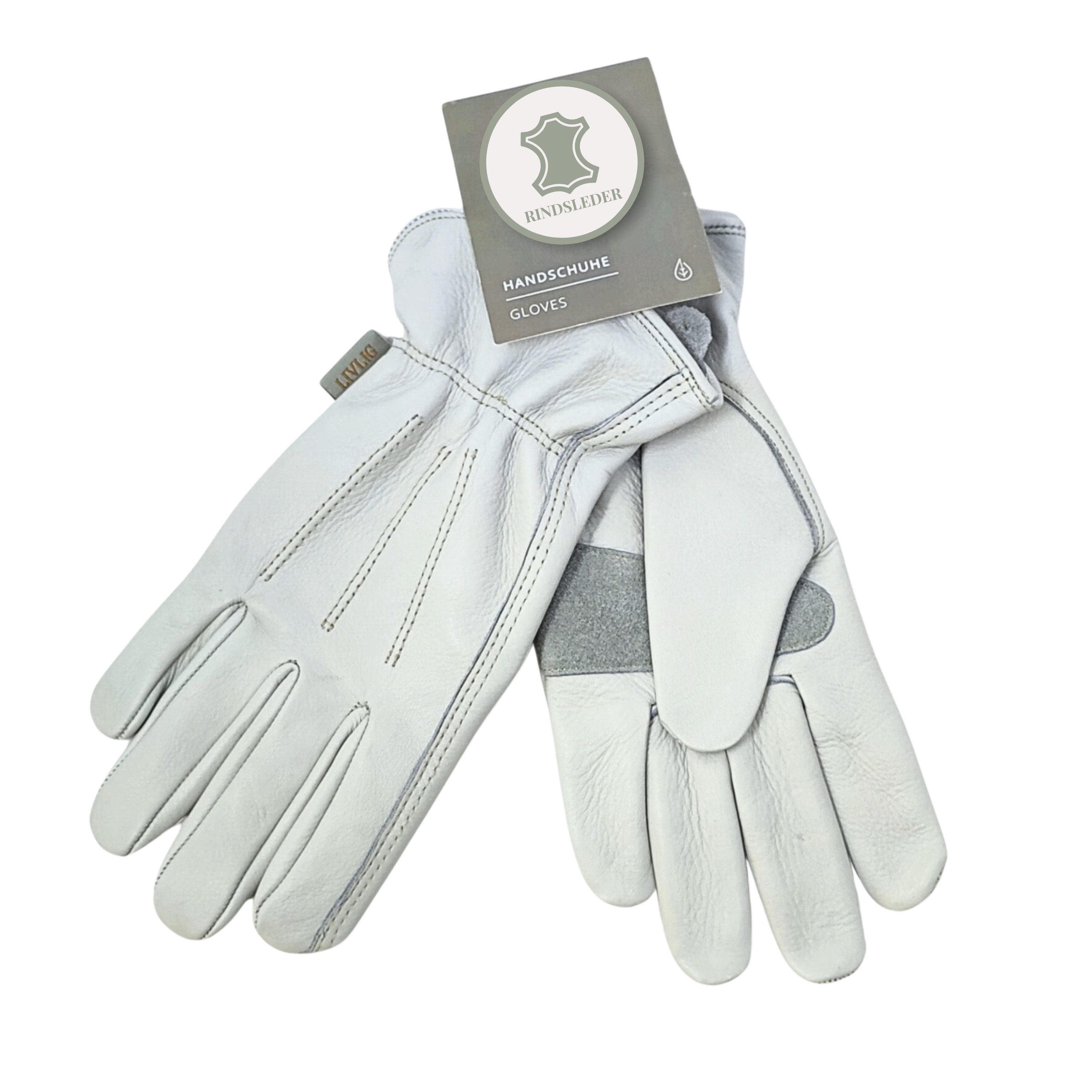 LIVLIG Gartenhandschuhe für Frauen, Lederhandschuhe, 100% Rindsleder, Hellg günstig online kaufen