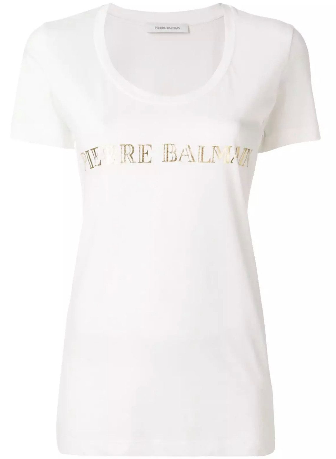 Balmain Paris T-Shirt Damen Pierre Balmain mit ikonischem Logo-Print Tailli günstig online kaufen