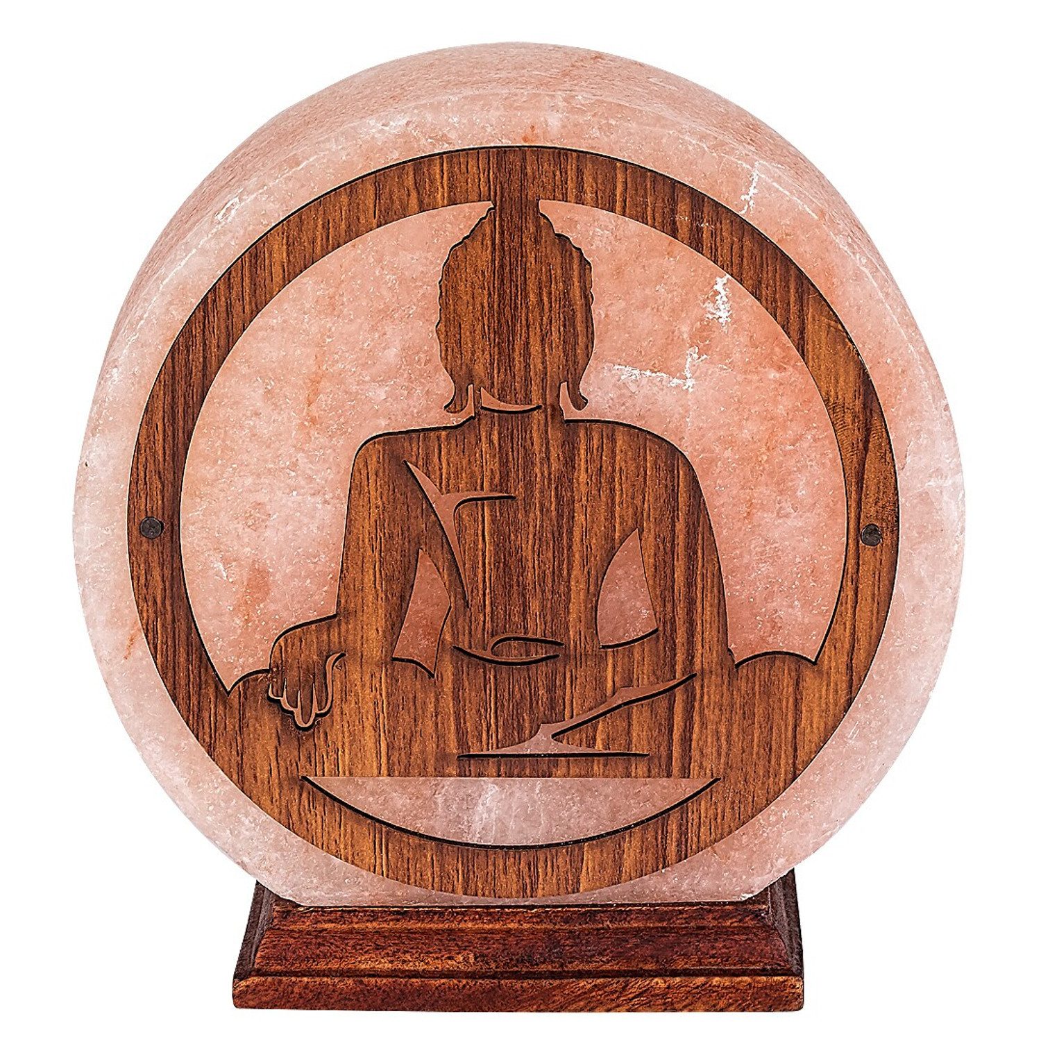 Rabalux Tischleuchte Zenova Salzlampe Meditation, Steinsalz/Holz, orange