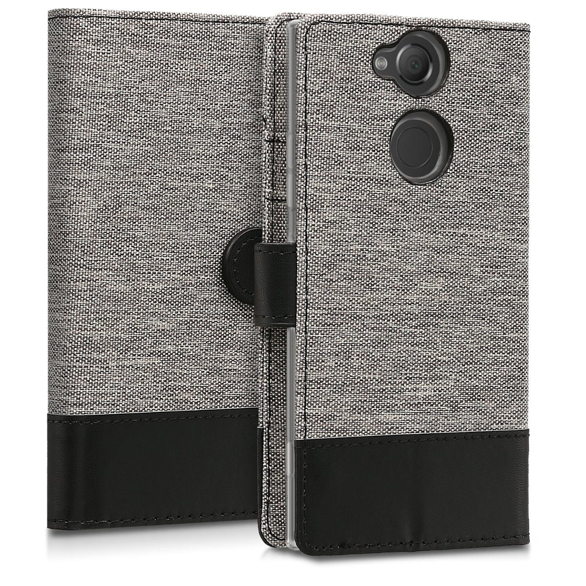 kwmobile Etui Wallet Case für Sony Xperia XA2, Hülle mit Ständer - Handyhülle Kartenfächer