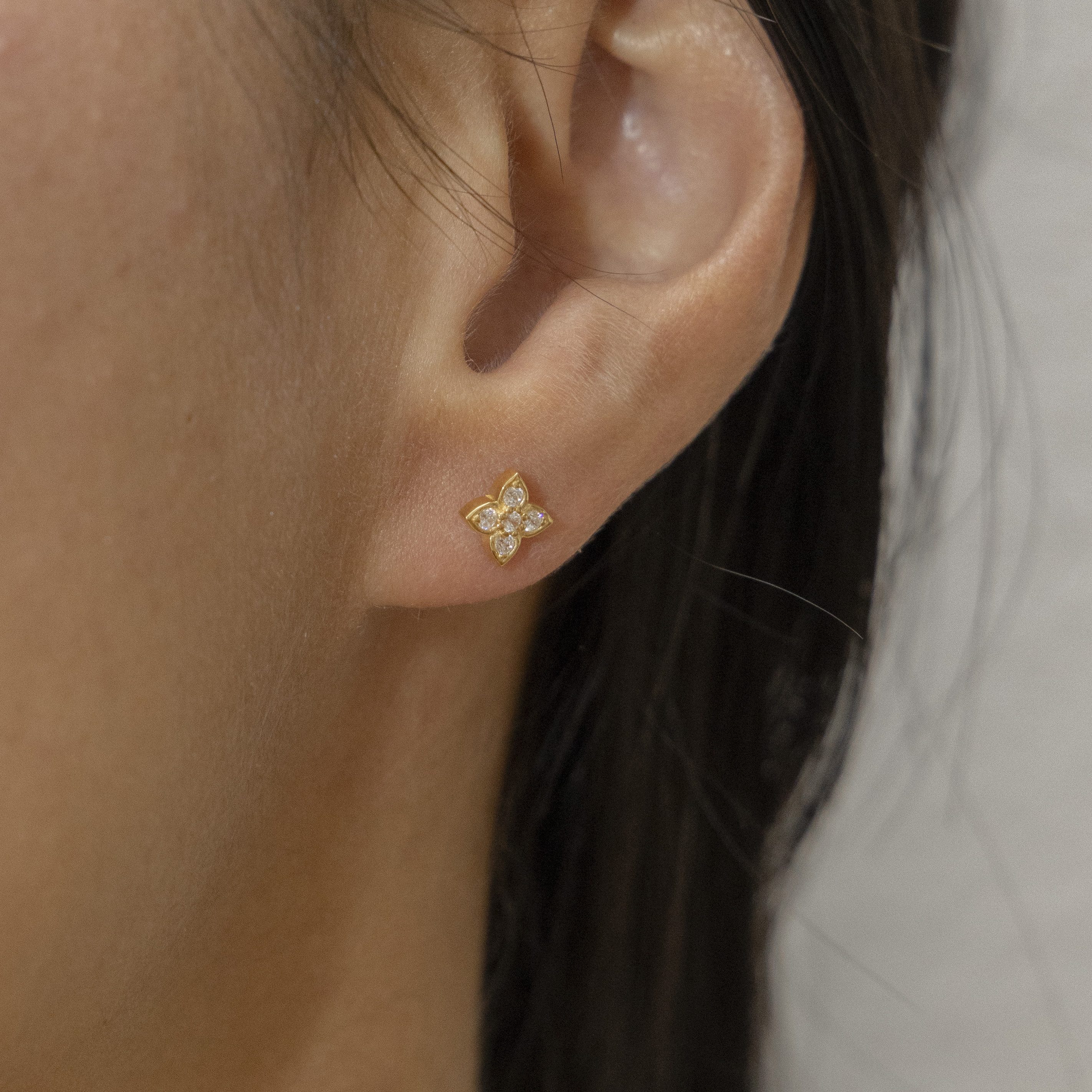 CAÏ Paar Ohrstecker 925 Silber vergoldet Zirkonia günstig online kaufen