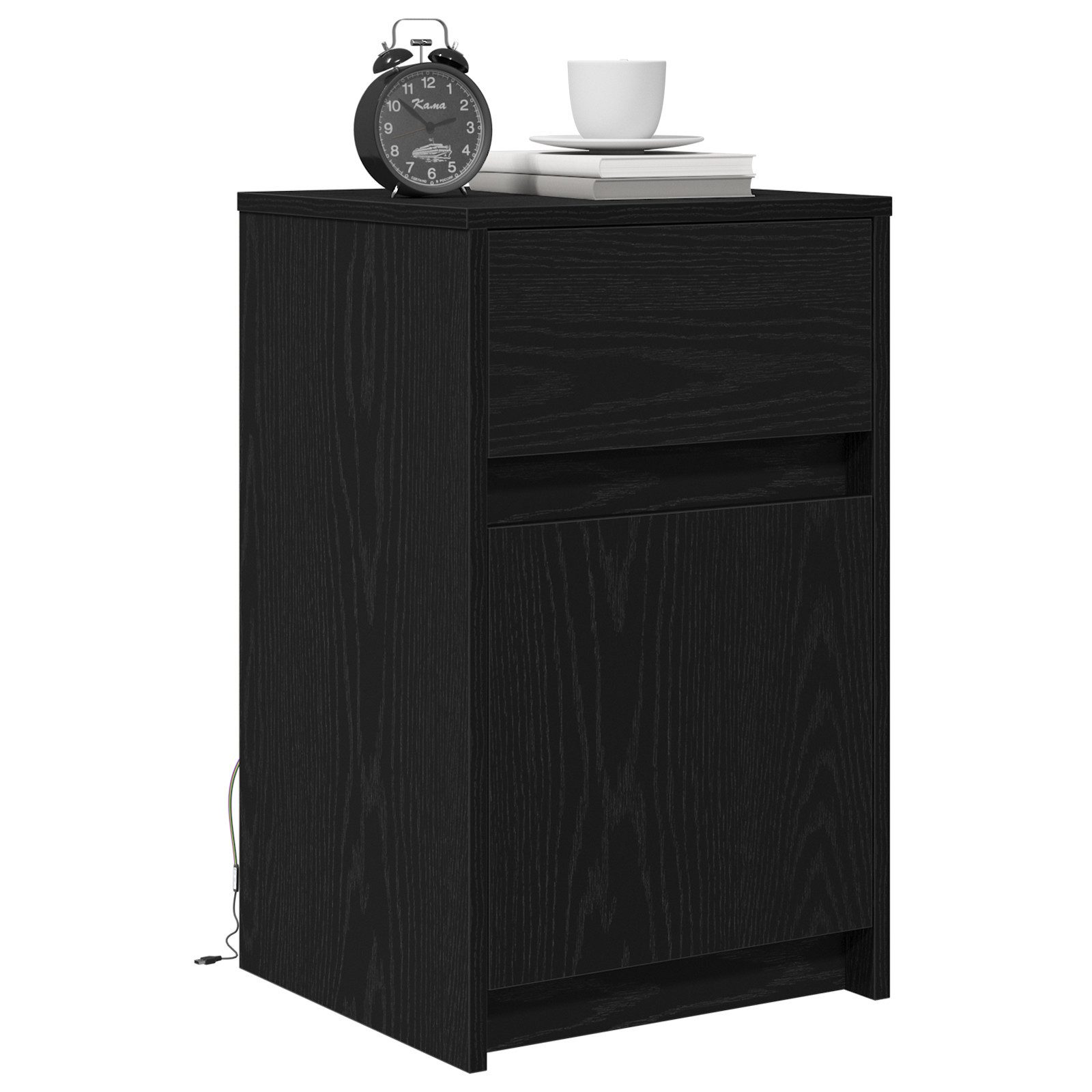 vidaXL Nachttisch LED Nachttisch 2 pcs günstig online kaufen