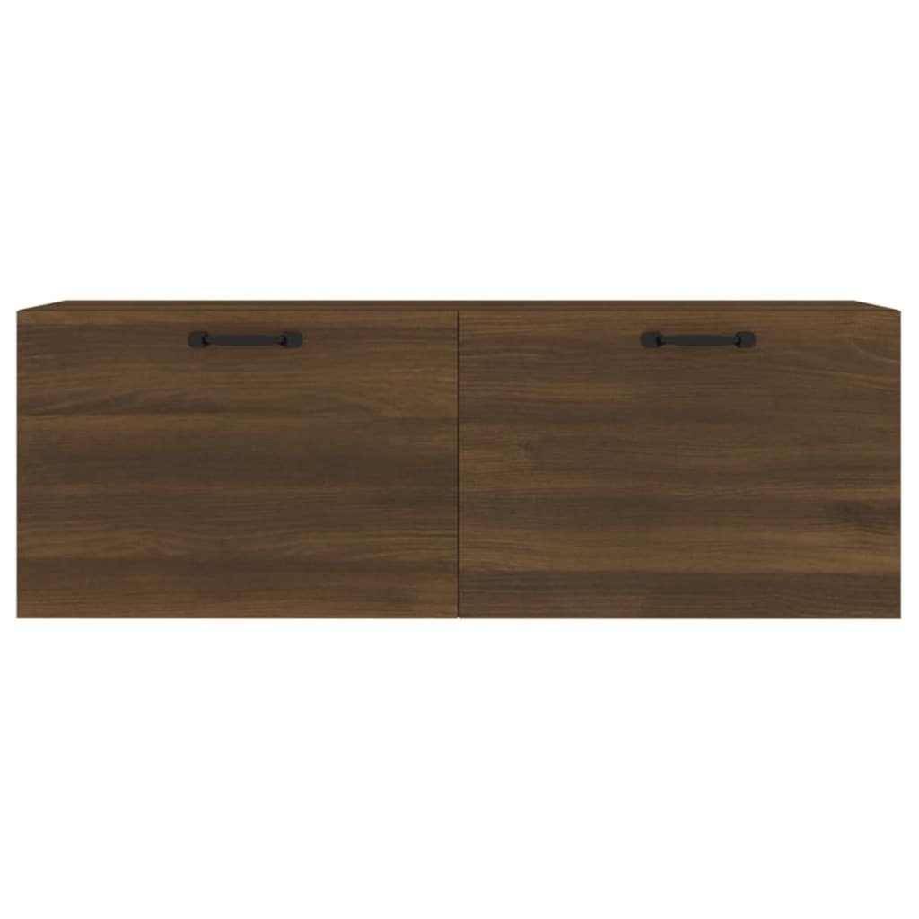 vidaXL Fächerschrank Wandschrank Braun Eichen-Optik cm (1-St) Holzwerkstoff Eiche Braune 100x36,5x35