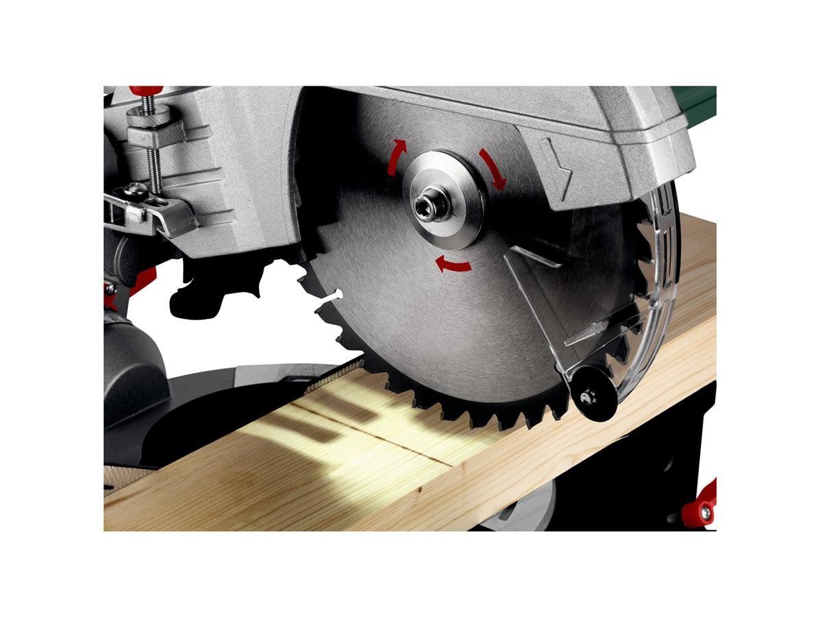 metabo Kappsäge Metabo Kappsäge KS 216 M Karton, Set, 8-St., inkl. Ablängenanschlag, Materialklemme, Spänefangsac und Sägeblatt