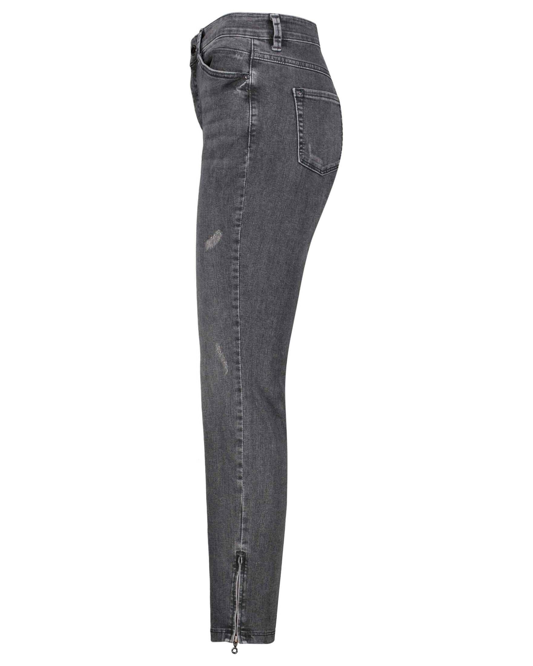 MAC (14) anthrazit CHIC Fit Jeans (1-tlg) verkürzt 5-Pocket-Jeans Slim Damen DREAM