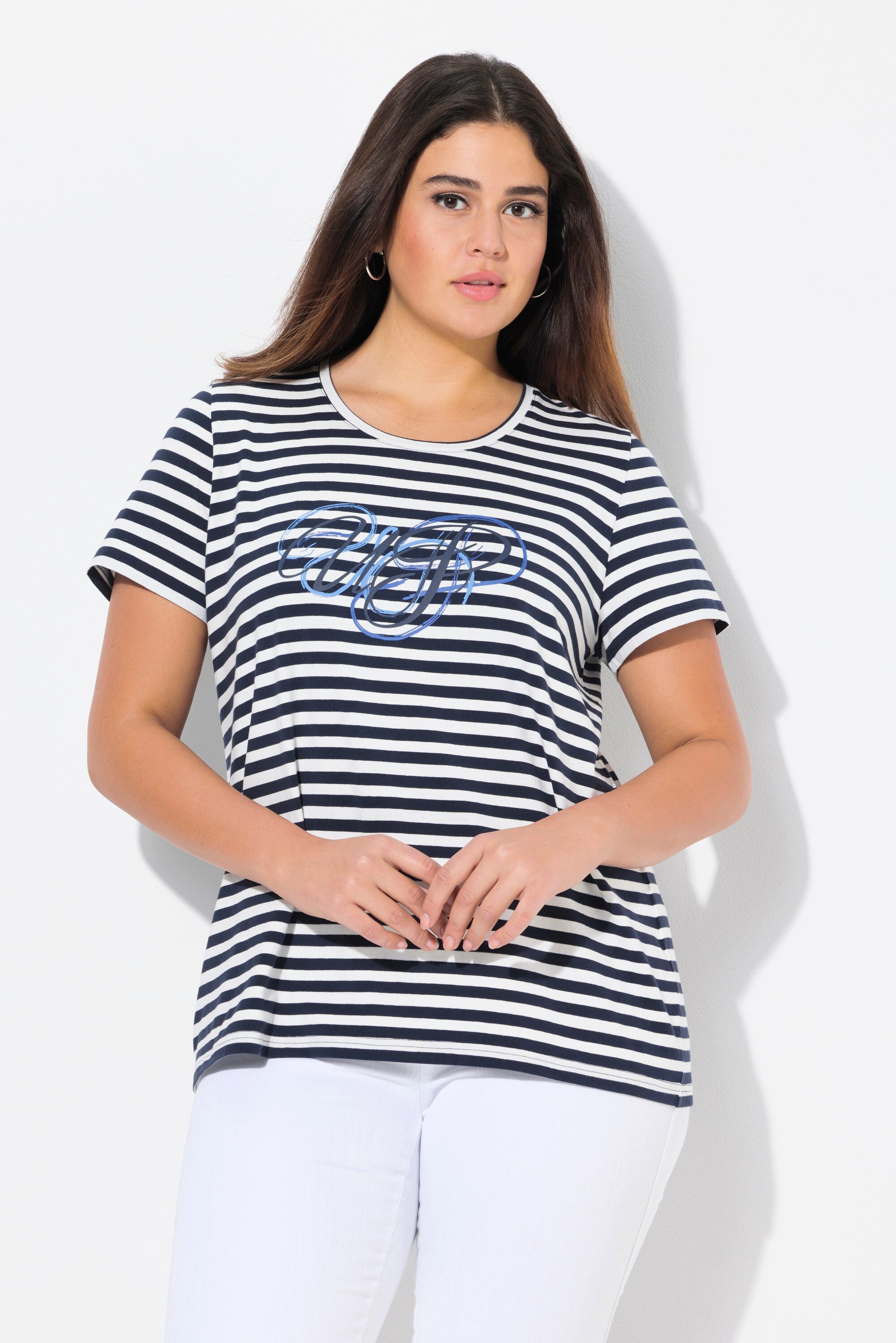 Ulla Popken T-Shirt Shirt Ringel Classic günstig online kaufen