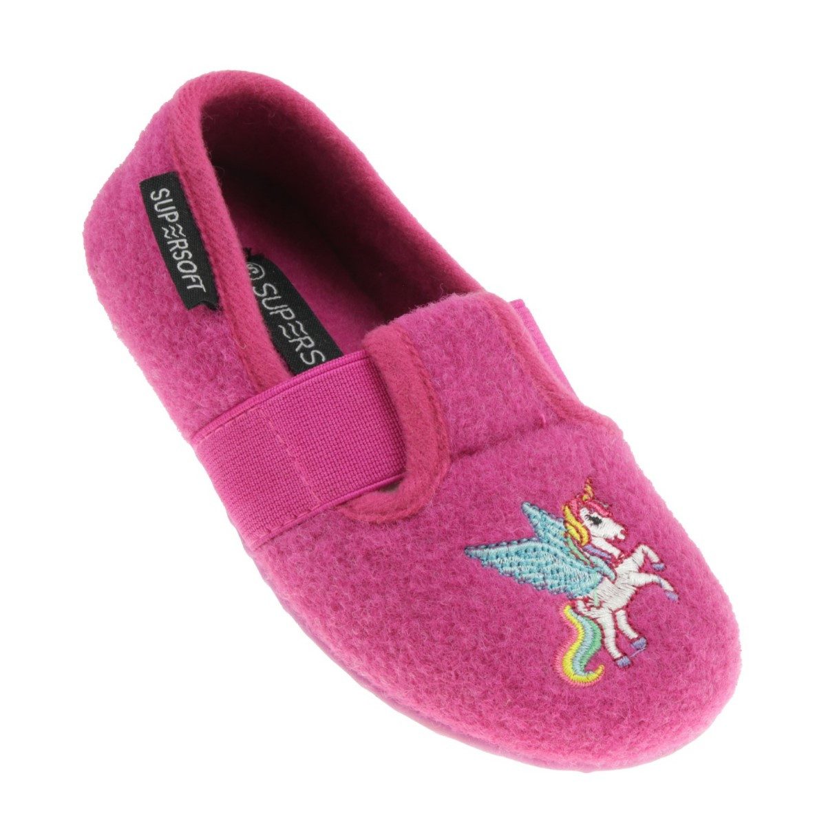 SUPERSOFT Supersoft Mädchen Hausschuh Einhorn Hausschuh