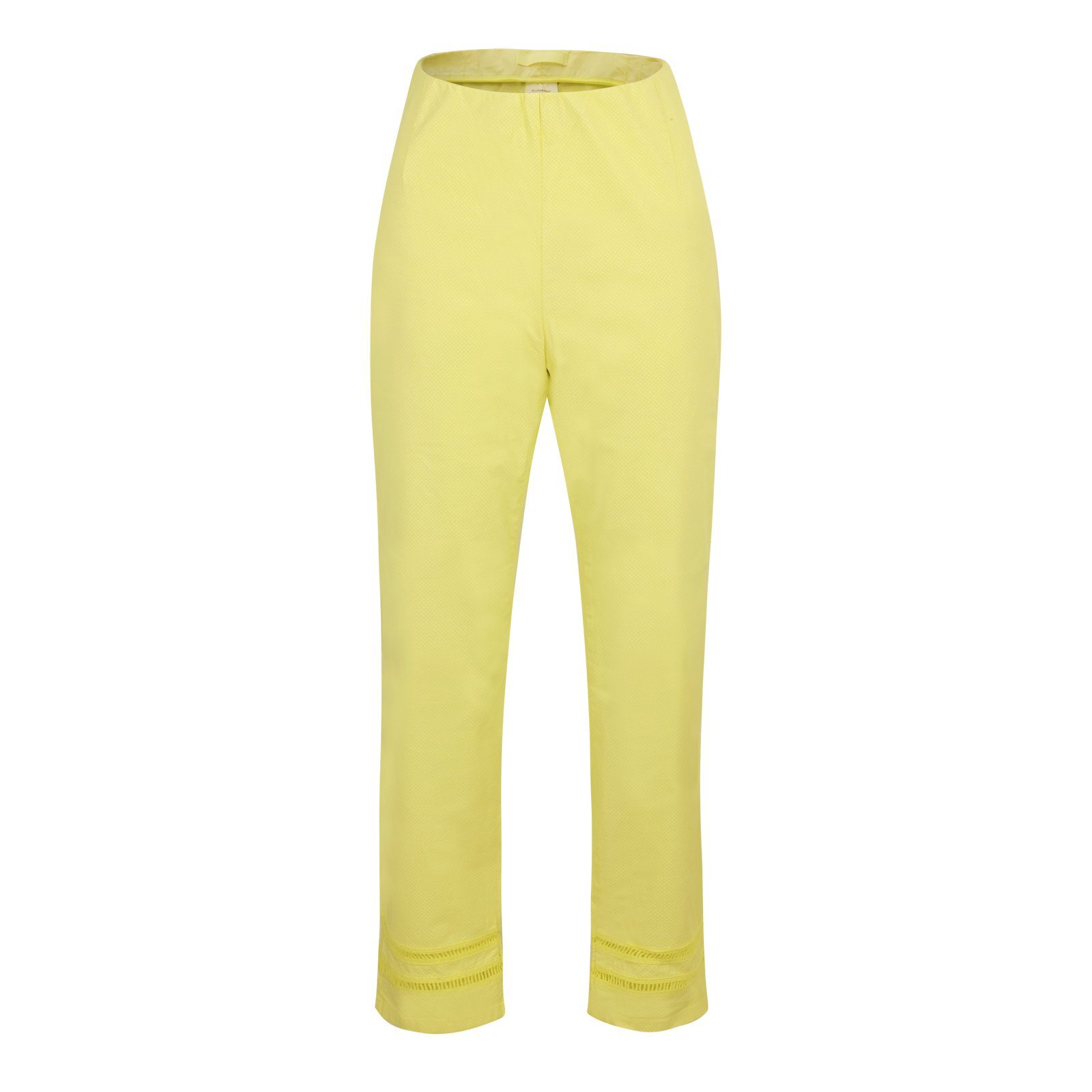 Stehmann Caprihose Titan-642W-95314 Hohlsaum-Stickerei am Saum