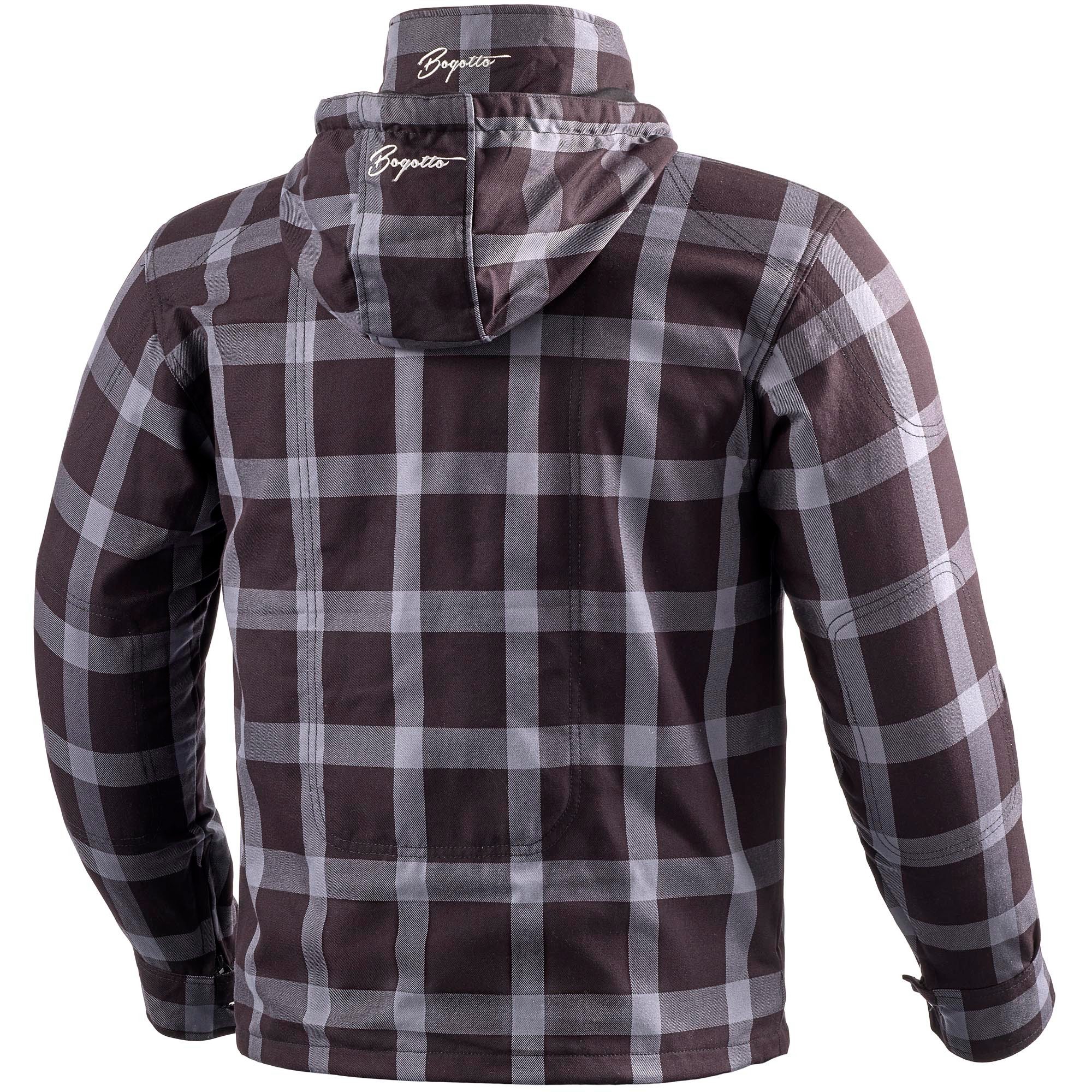 Bogotto Motorradjacke Lumb-R Motorrad Zip Hoodie protektoren robust weitenverstellbar reißverschluss