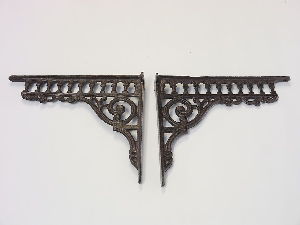 AFG Wandregalhalter Wandregalhalter Regalwinkel Regalstützen Vintage 2-er Set
