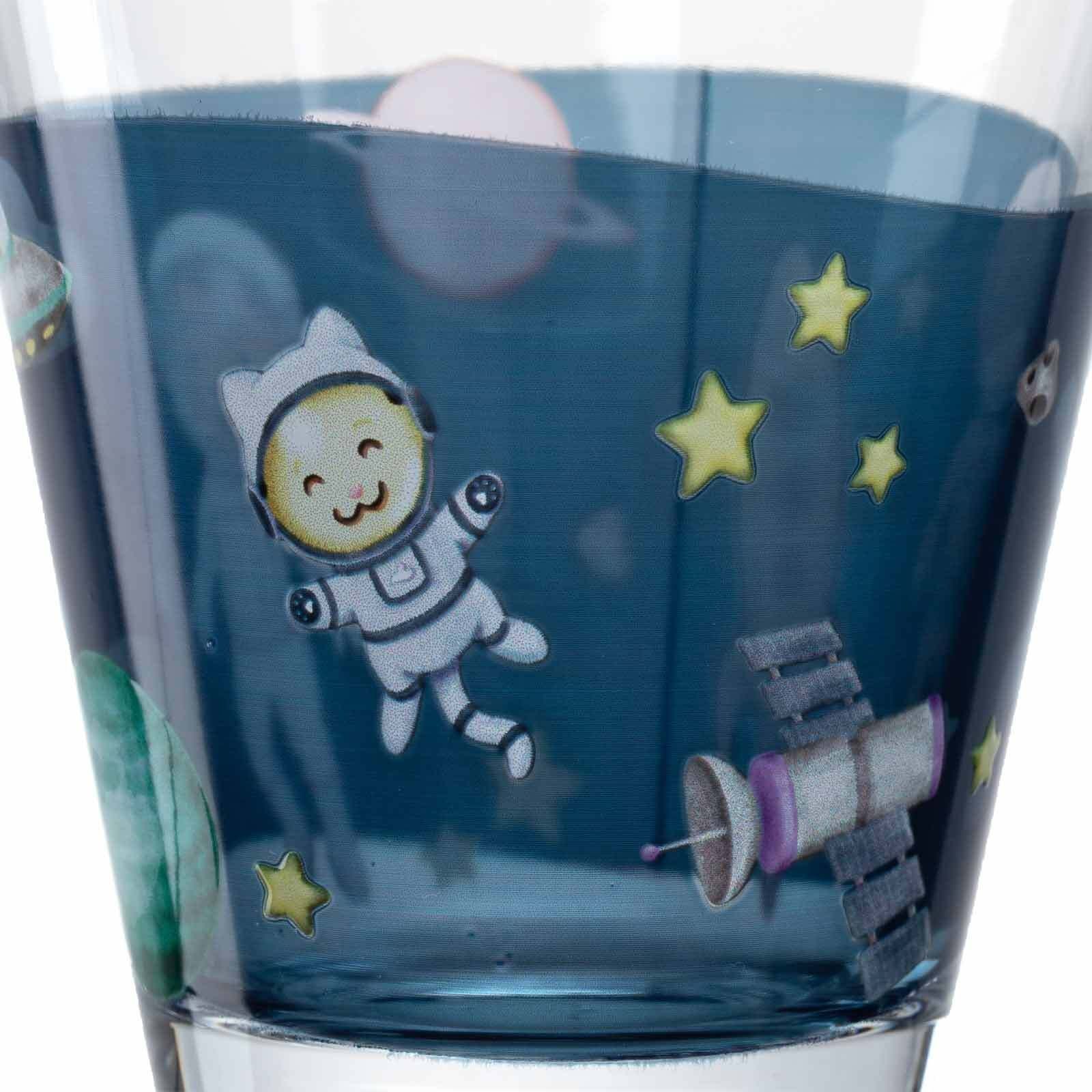 LEONARDO Kinderbecher Bambini Avventura Kinderbecherset 215 ml, 3-tlg., Glas