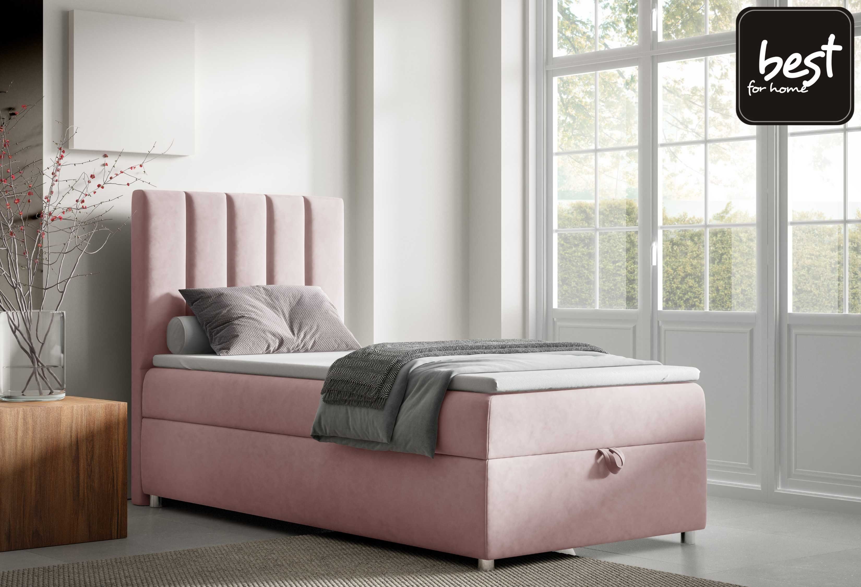 SINGLE K-10 Bonellfederkern mit Best Bettkasten Rosa for Trinity Boxspringbett Home Topper inkl.