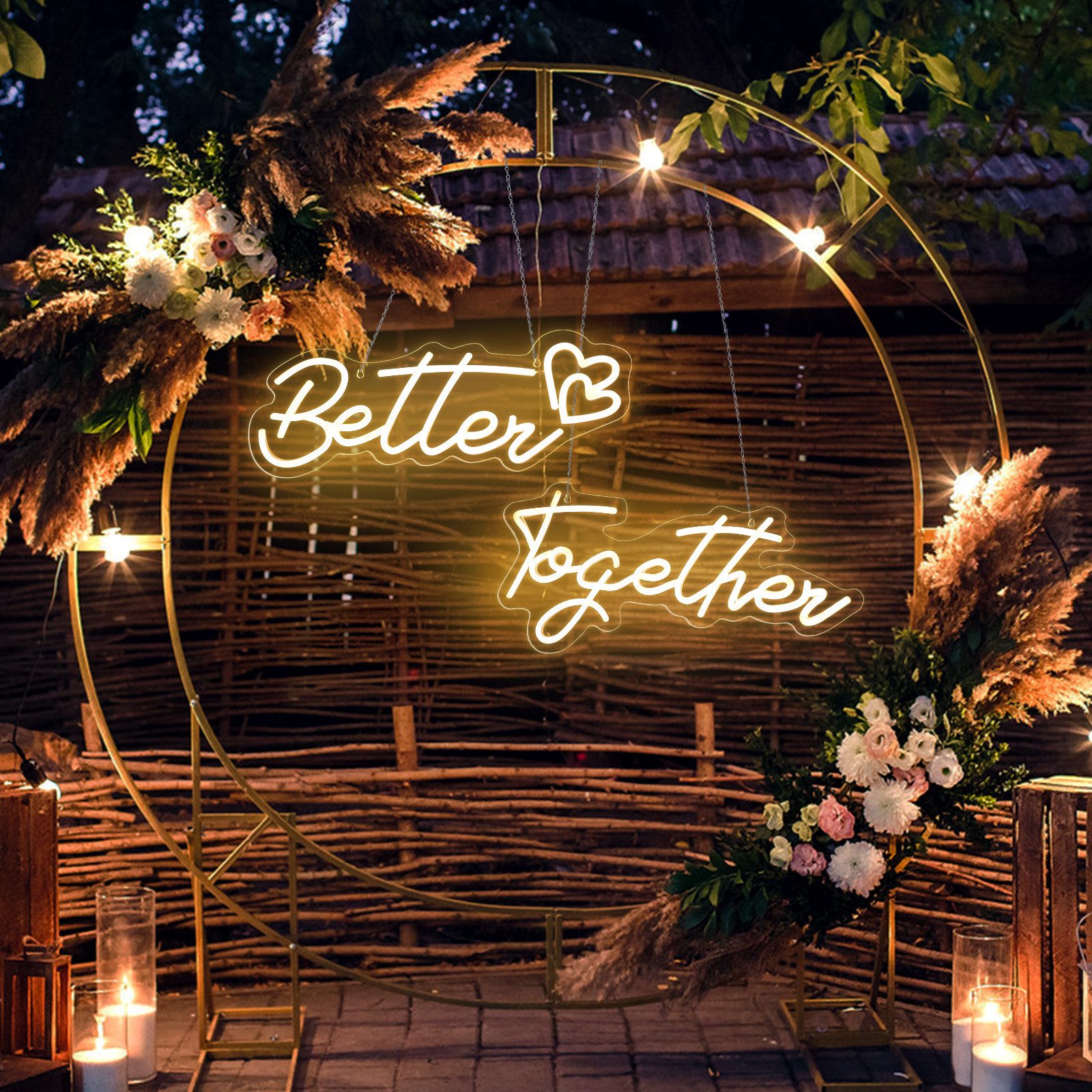MUPOO Dekolicht LED Dekolicht,Better Together Neonschilder,Dimmbar,Zwei-Pac günstig online kaufen