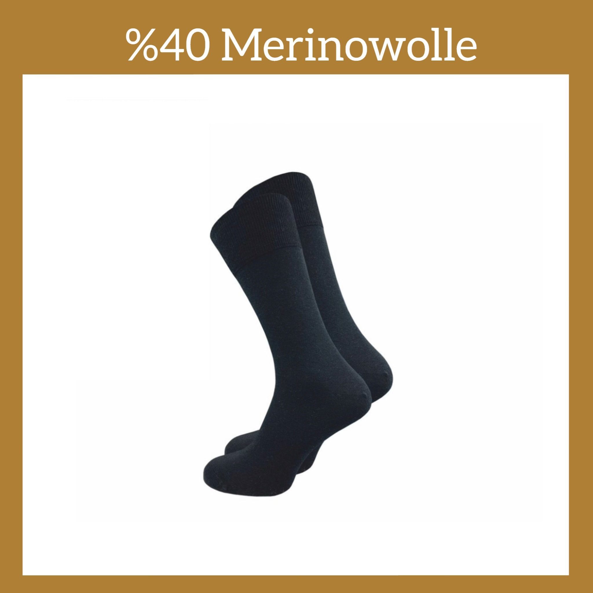 NERS Businesssocken (6 Paar) aus Merinowolle für Damen ohne drückende Naht mit Komfortbund (6-Paar, 6 Paar) Soft Merino, Angenehm und Weich, Atmungsaktiv & Klimaregulierend