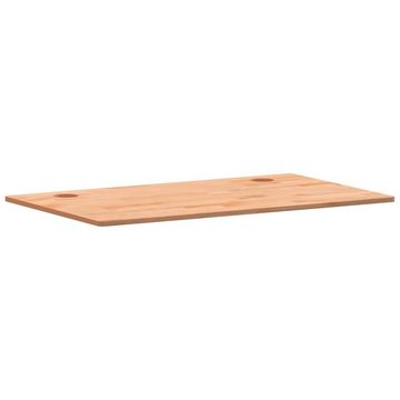 vidaXL Schreibtisch Schreibtischplatte 110x60x1,5 cm Massivholz Buche Arbeitsplatte Büroti