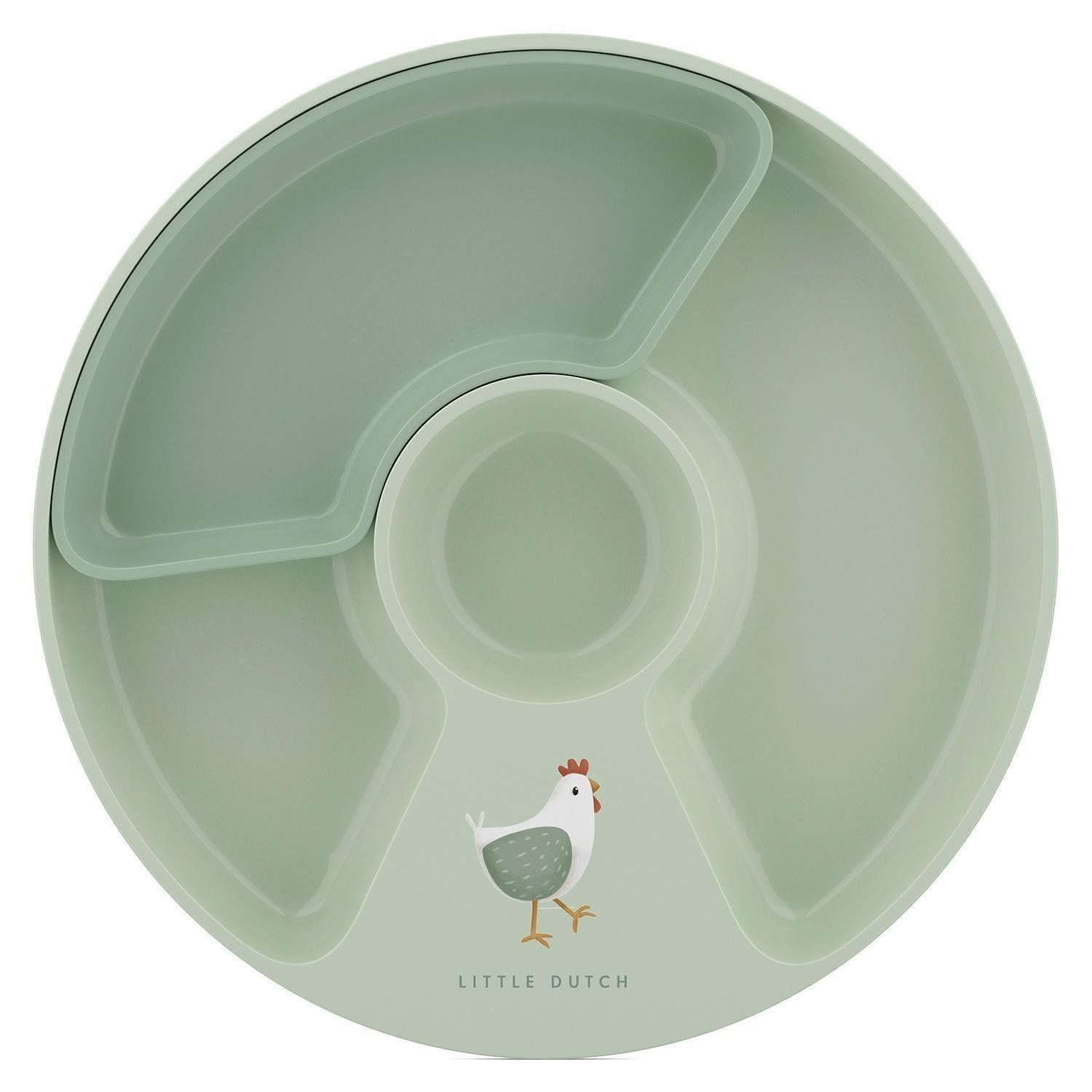 Mepal Тарілки Kinderteller MIO, Ø 20 cm, Grün, (1 St), Kunststoff, Rutschfest, mit erhöhtem Rand