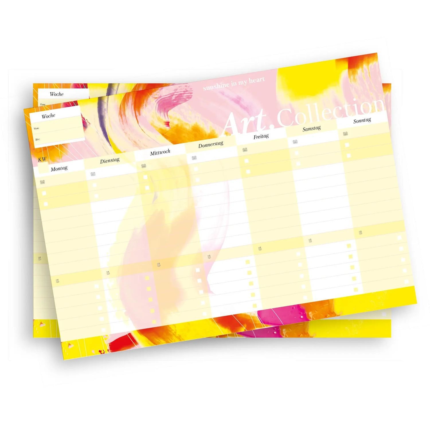 Nova Geburtstagskalender Notizblock-Set mit Kalender ohne Datum für den Schreibtisch....