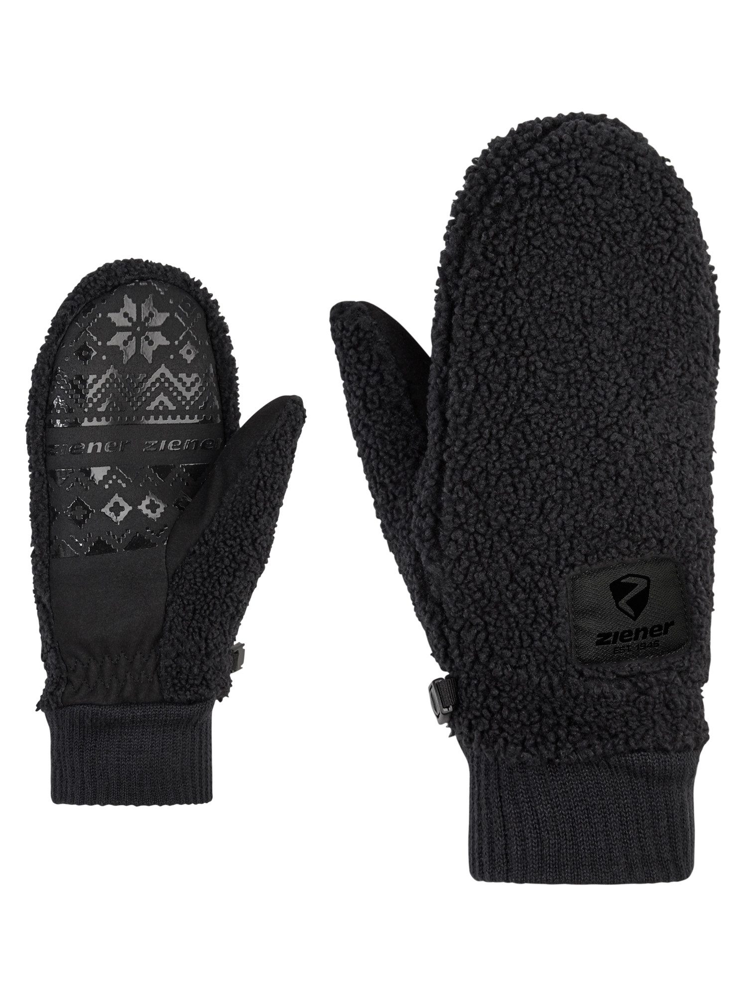 Ziener Fäustlinge ISHERPA-Z DAMEN Warm, Teddyfleece, Strickbündchen