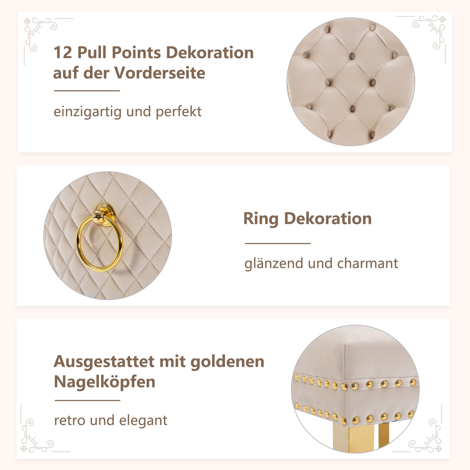Tongtong Esszimmerstuhl Küchenstuhl, Wohnzimmerstuhl, Stützbeine aus günstig online kaufen