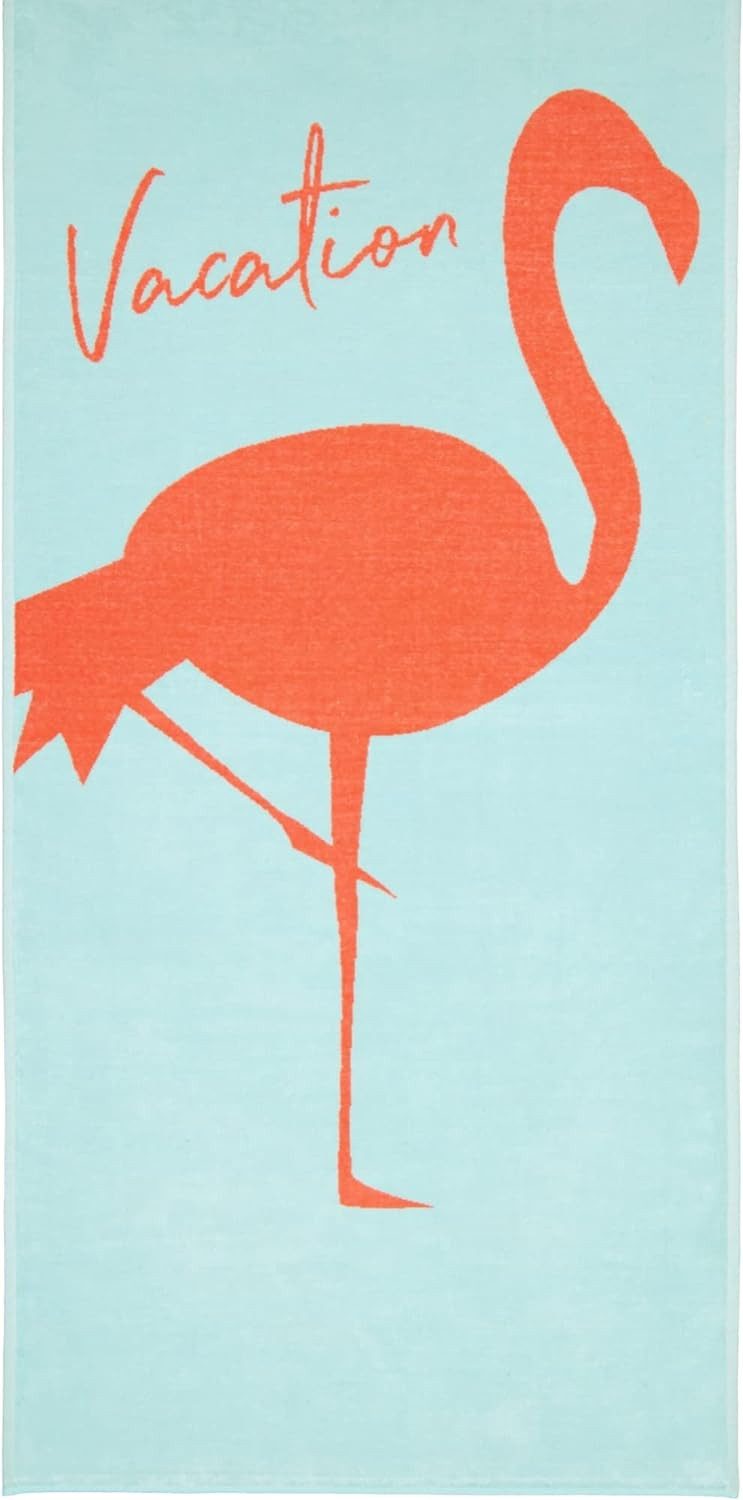 Cawö Strandtuch Cawö Strandtuch Flamingo 5559-42, 100% Baumwolle