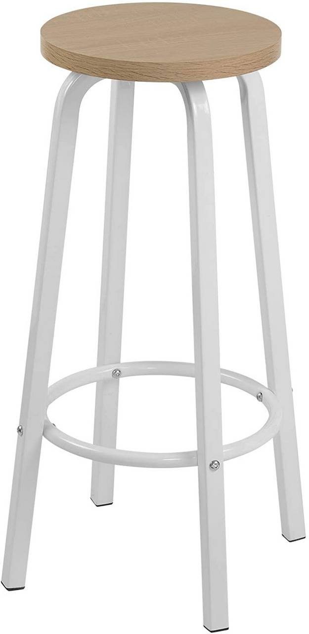 Woltu Barhocker (2 St), Bistrohocker Tresenhocker Barstuhl aus MDF und Metall