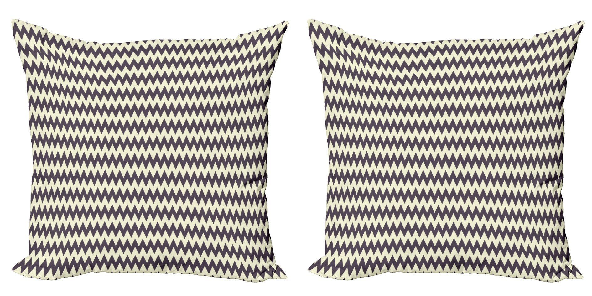 Kissenbezüge Modern Accent Doppelseitiger Digitaldruck, Winkel Stück), Sie Grenzen (2 Zigzags Sharp Abakuhaus