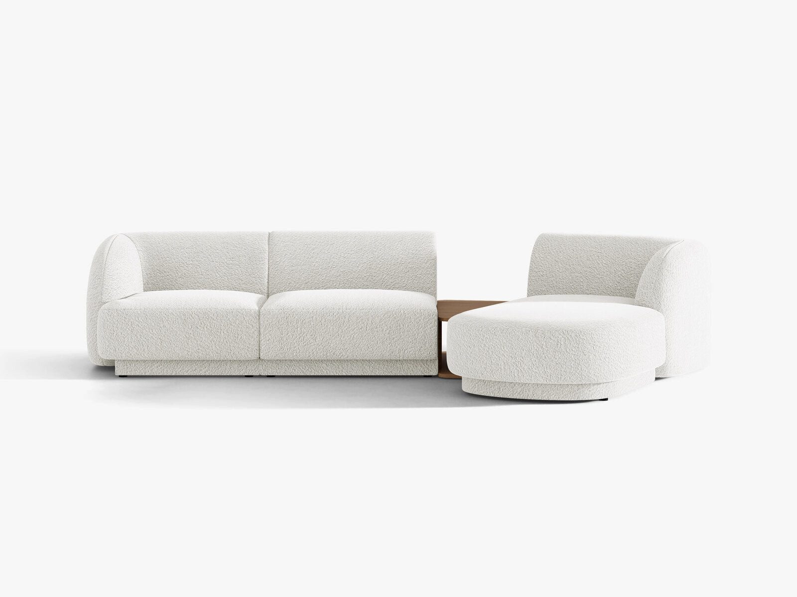Micadoni Sofa Miley, modular mit Recamiere 3-Sitzer