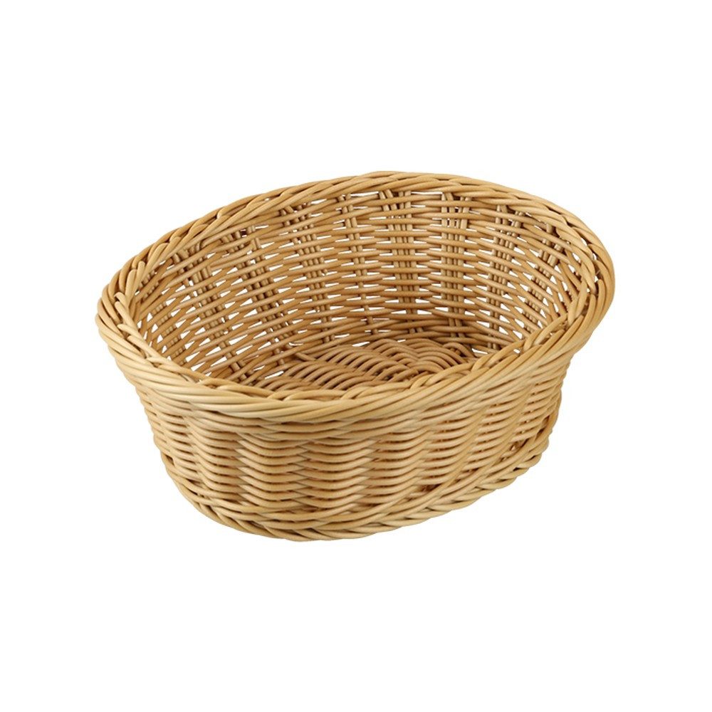 Kesper Brotkorb Brot- und Obstkorb Set 5er Pack 22x20,5x25 cm braun, Kunstleder